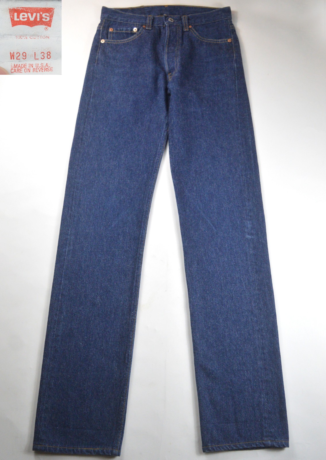Vintage 1993 Levi’s 501 MADE IN USA Indigo Denim Jeans W29 L38