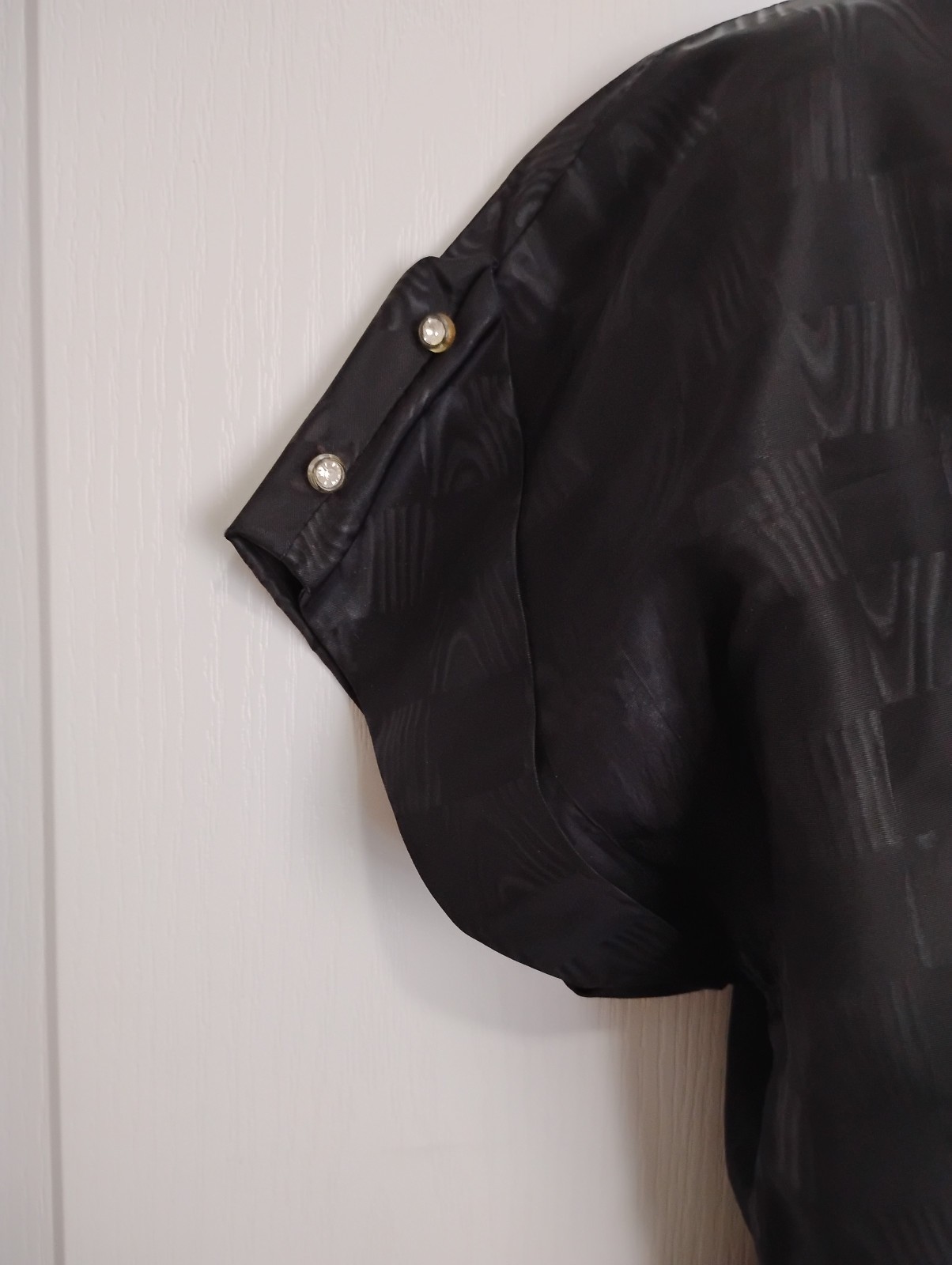 1950’s 60’s Mode O Day Dress Size L? Vintage black and beautiful. See descrip