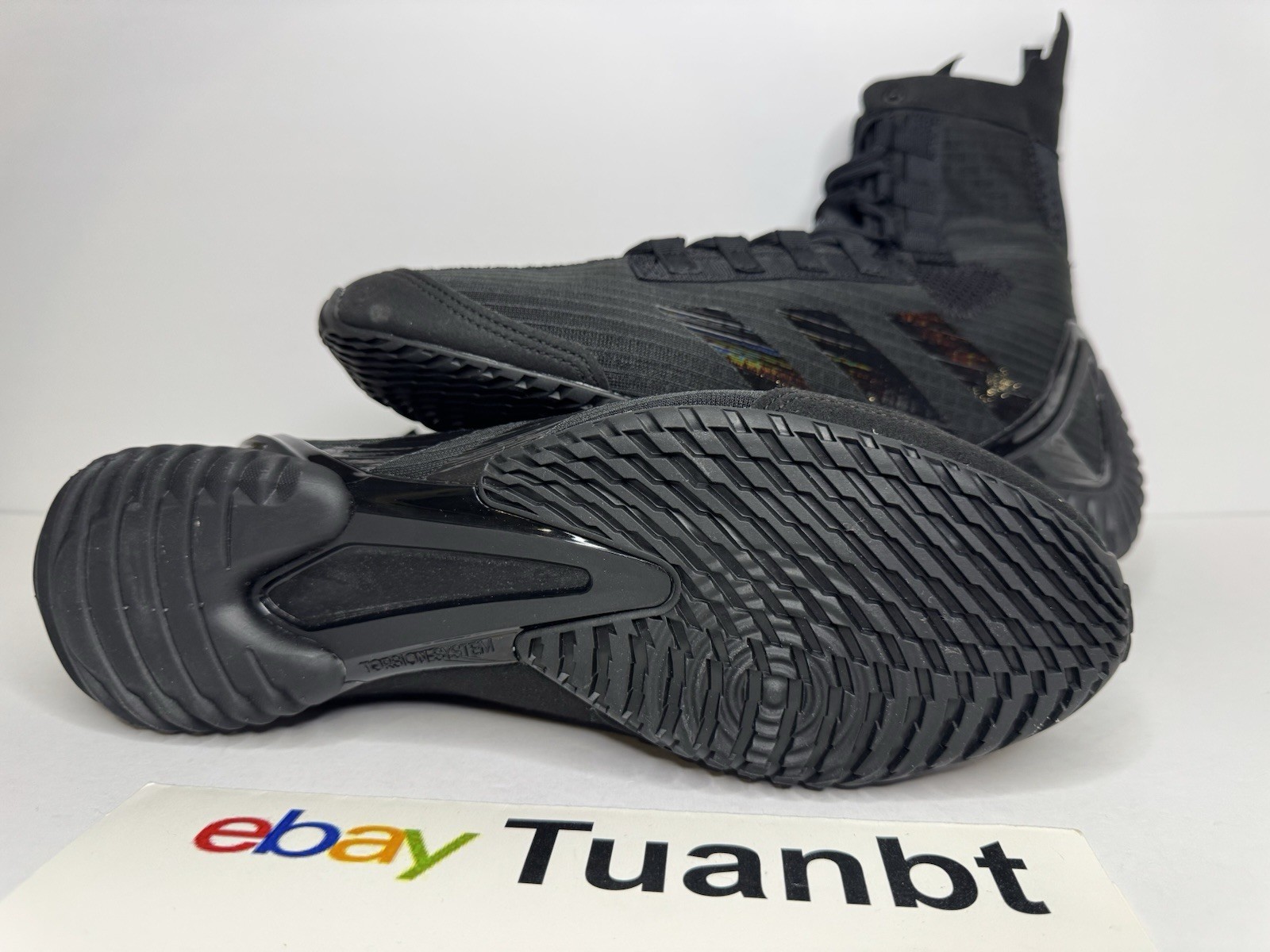 BRAND NEW Adidas Boxing Speedex 23 High Top Mens Shoes Core Black/Carbon IH2734