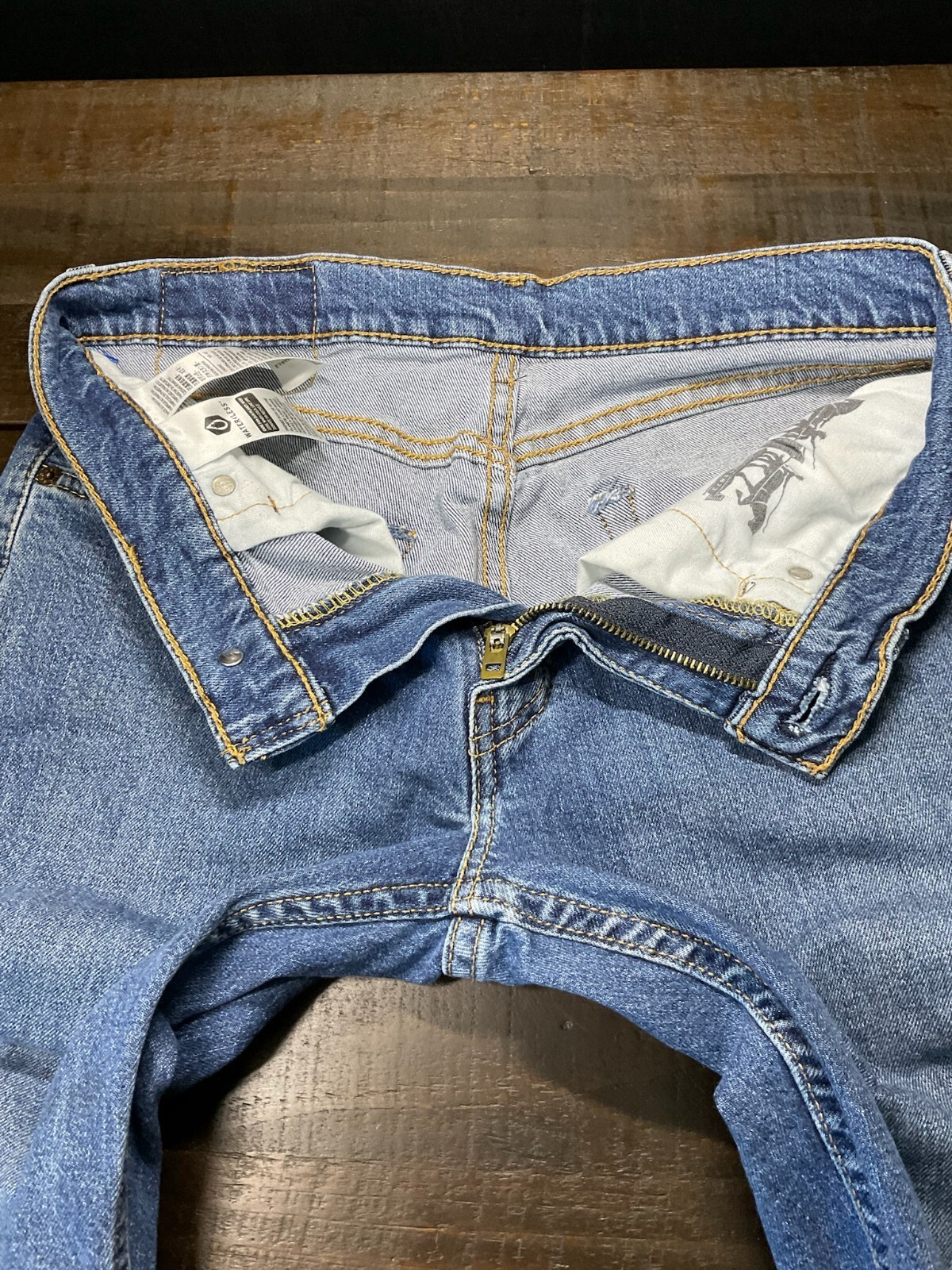 Levi’s 514 Men’s Straight Fit Jeans Size 29×30 W29 L30 Blue Stretch WaterLess
