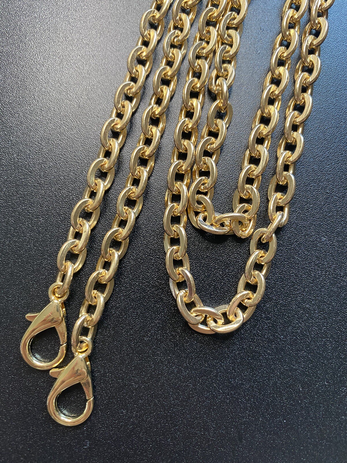Bag Chain Strap Replacement Crossbody Handbag Purse DIY 46” Gold