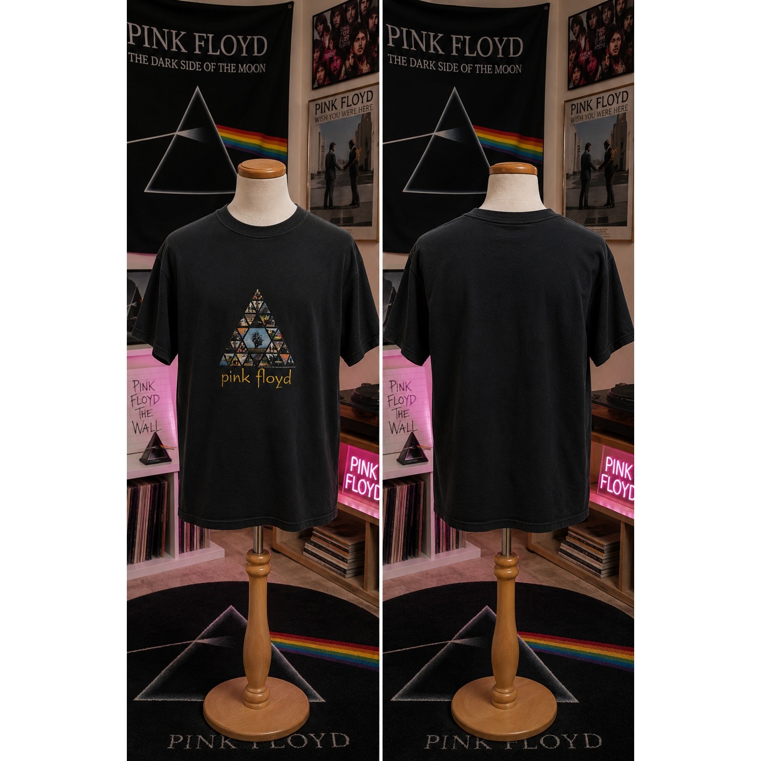 Vintage Pink Floyd Alstyle Band T Shirt 2005 Graphic Tee Large
