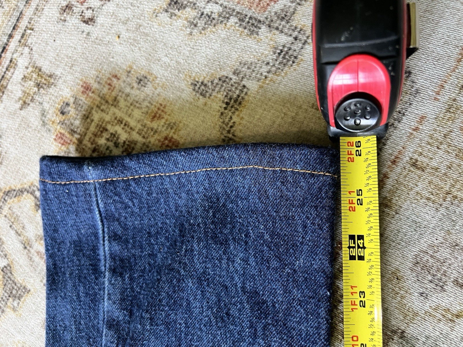 Levi’s 505 Series Men’s Blue Denim Straight Fit Mid Rise Jeans Dark Wash 30×26
