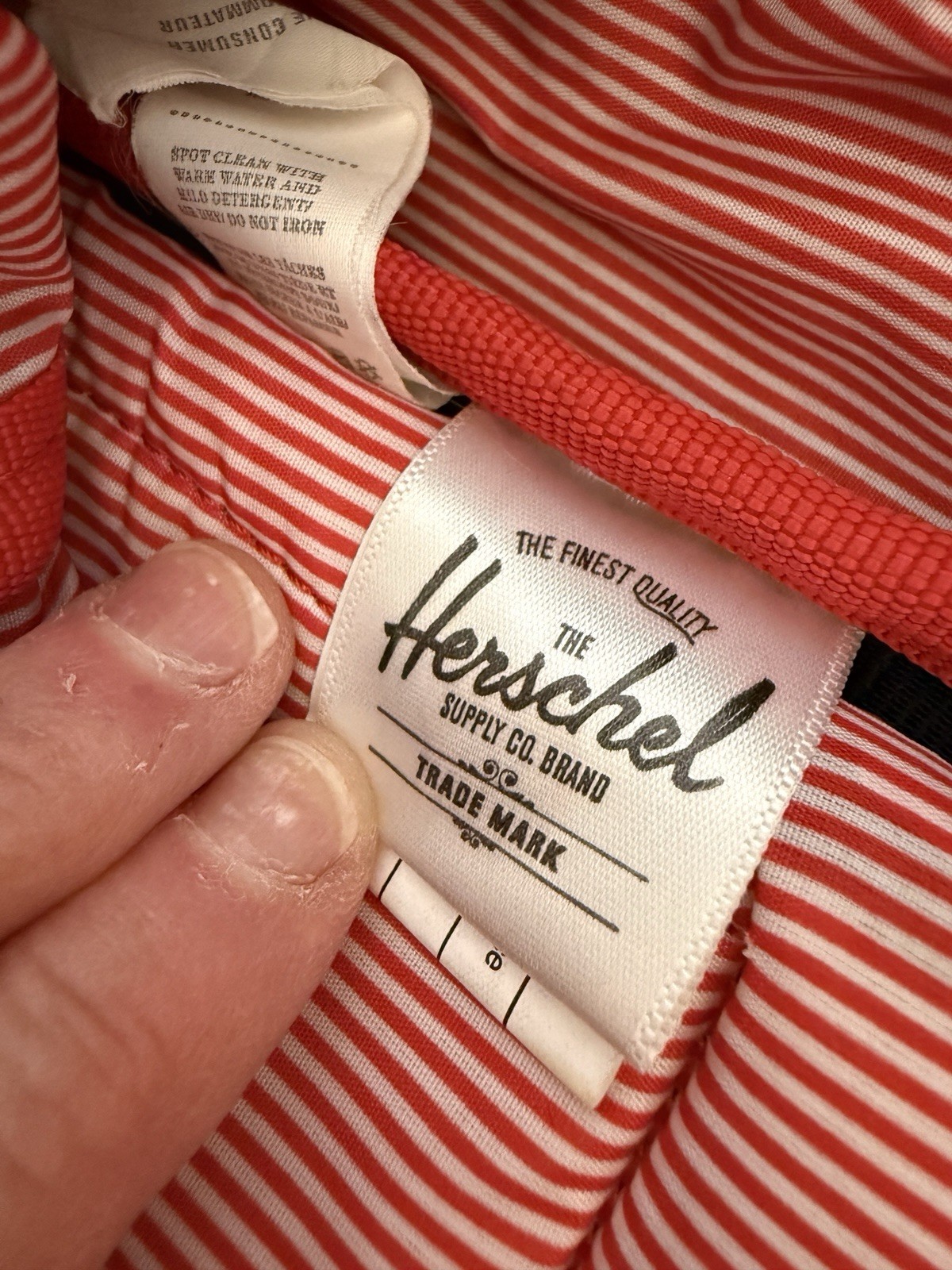 Herschel Pop Quiz Backpack Navy/Red/Cream NWOT