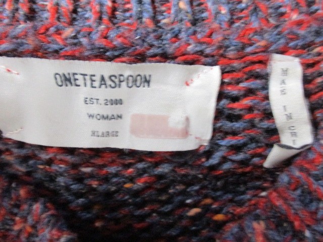 One Teaspoon FAB! Hackney Hint of Wool Loose Fit Sweater in Multi XL