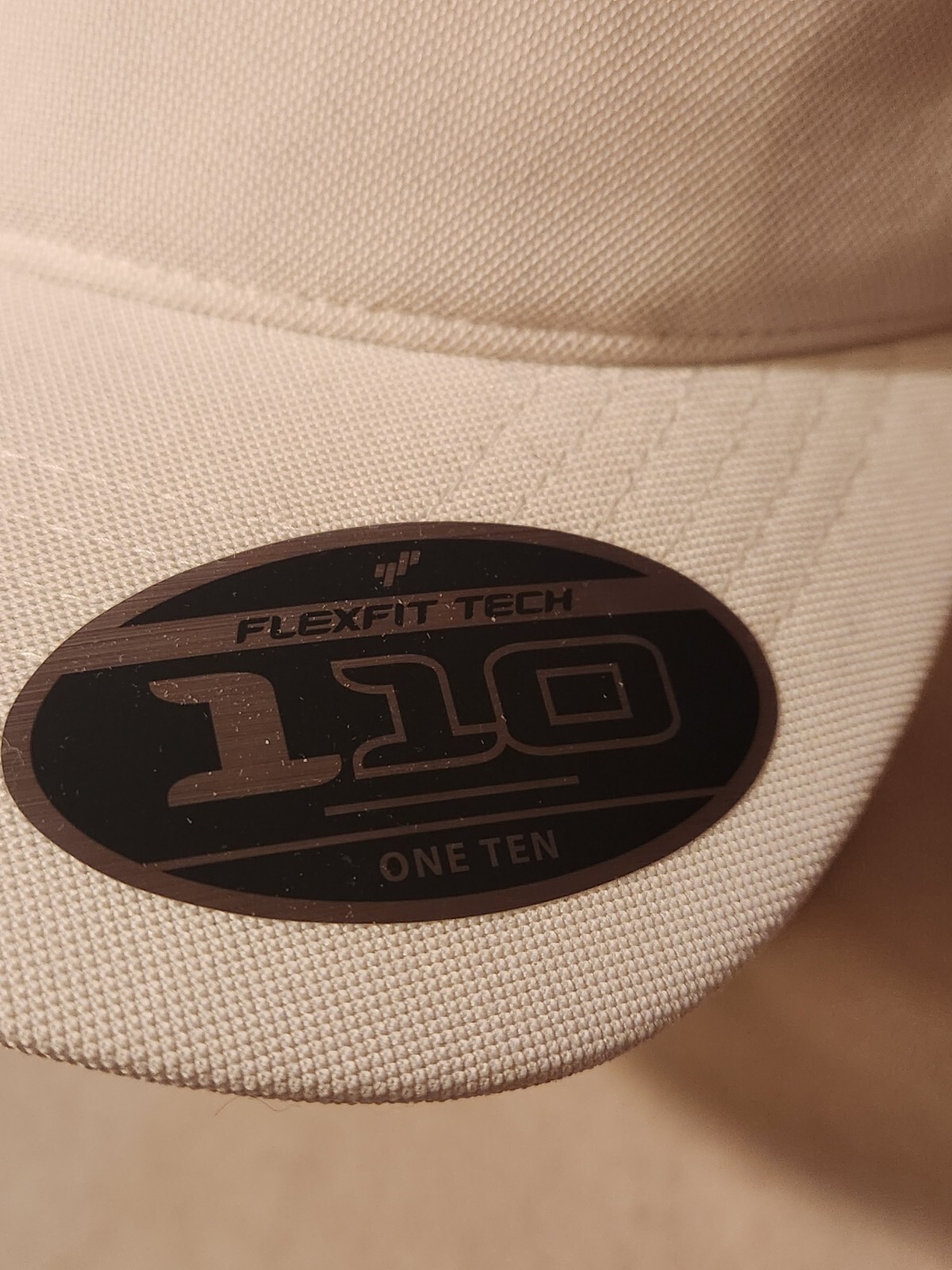FLEXFIT Tech 110 Adjustable Fit VISOR White Hat Cap Golf Tennis New!