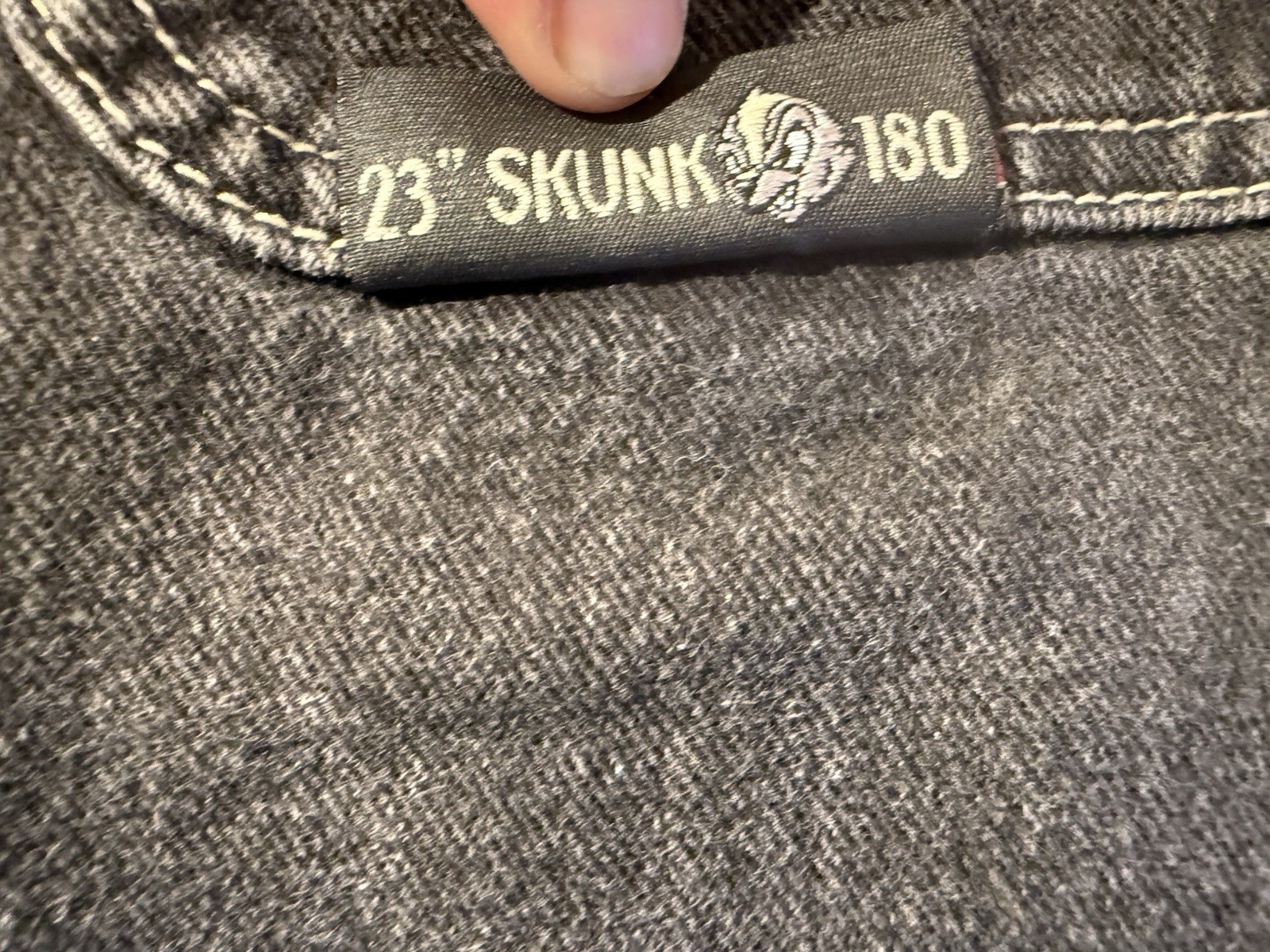 JNCO Skunk 40×32 Black Jeans Striped vintage 90s