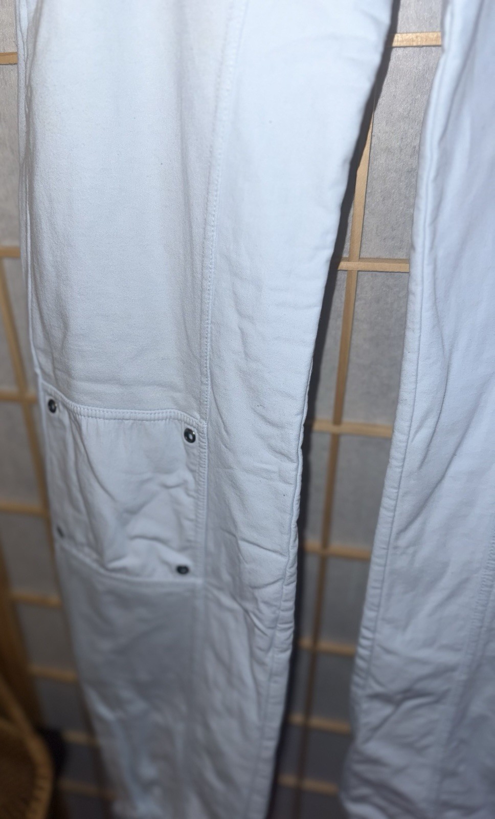 Tokyo Light Blue Cargo Pants Denim 100% Cotton Embroidery Sequins Size Small