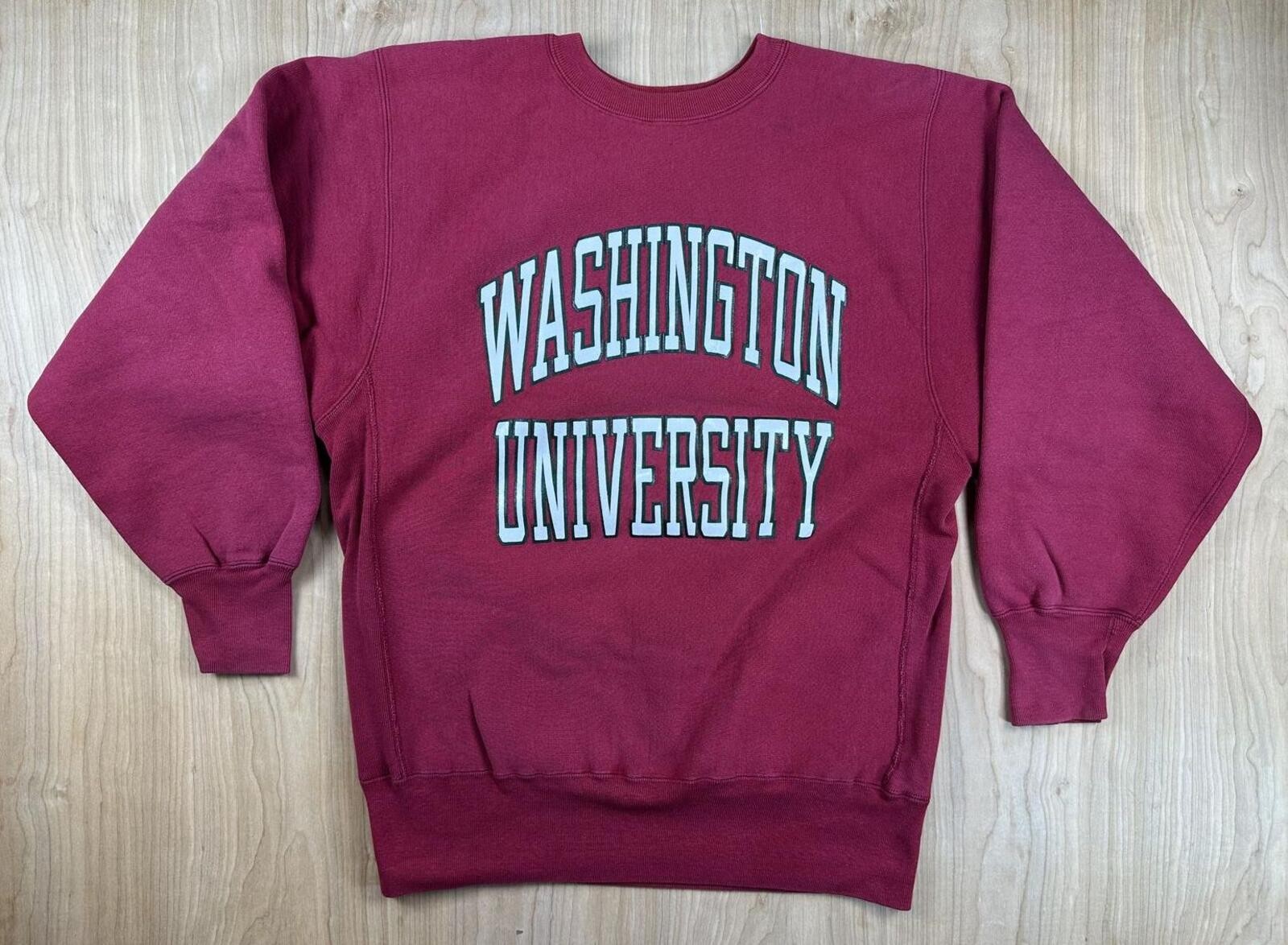 Vintage 90s Champion Reverse Weave Washington University sweatshirt xl made usa