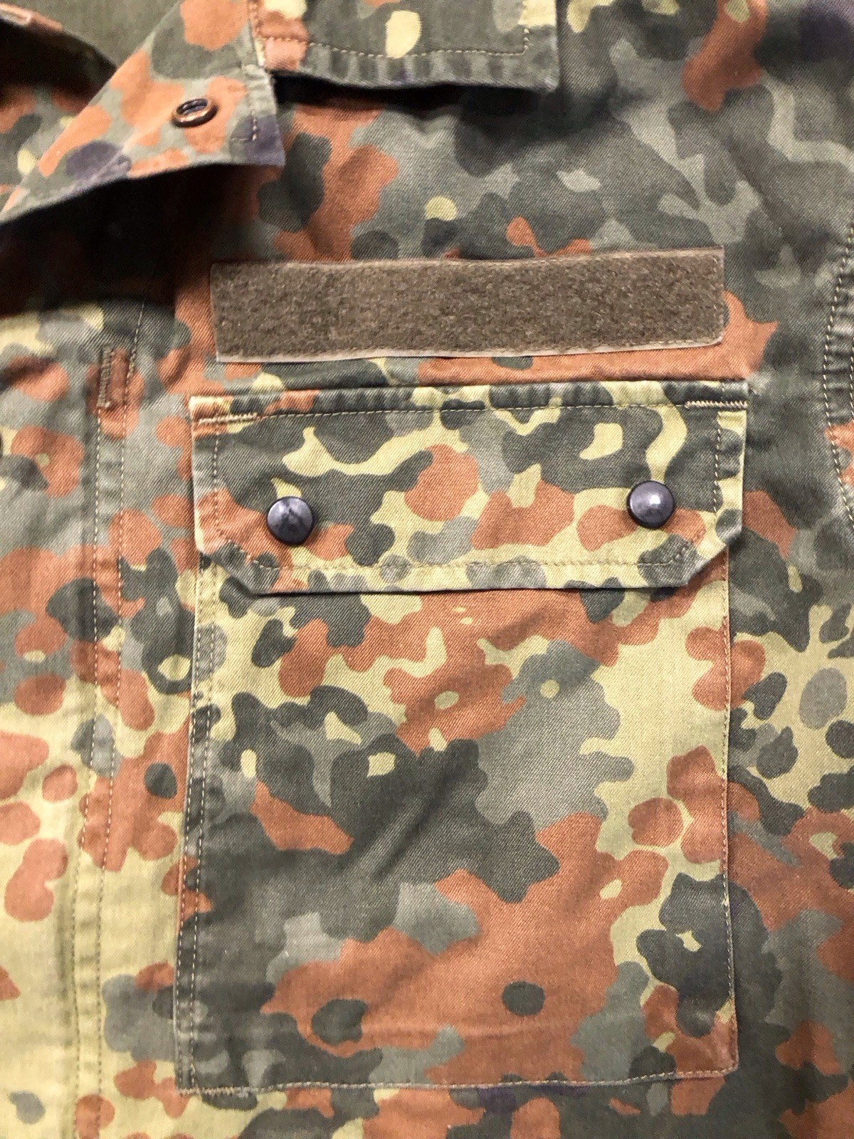 DEU GE German Army Camo Snap-Button Full Zip 175-185/1996 Jacket Field Coat