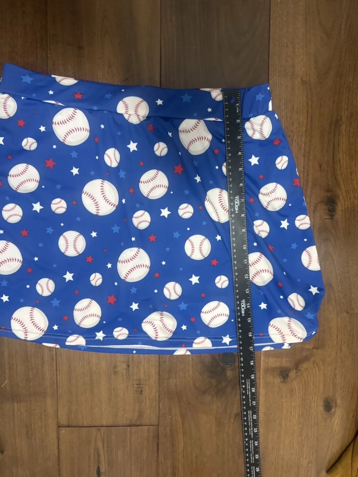 Women’s Size Small Regular Pull-On Stretch Skort w/ Pocket Blue Baseball Skirt