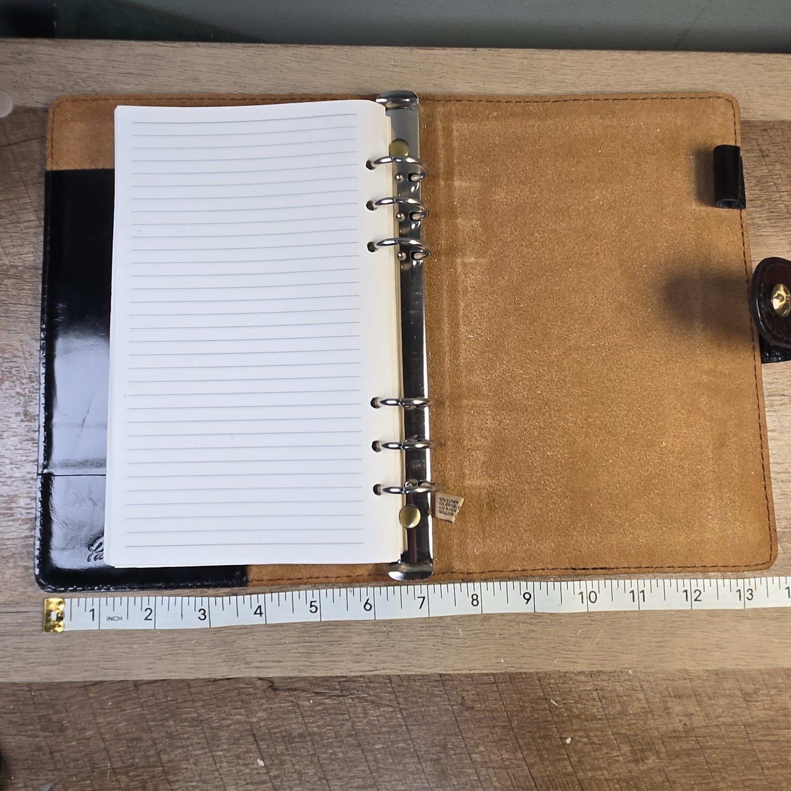 Patricia Nash 6 Ring Day Planner Tartan Pattern Italian Leather Pad 6×9 inches