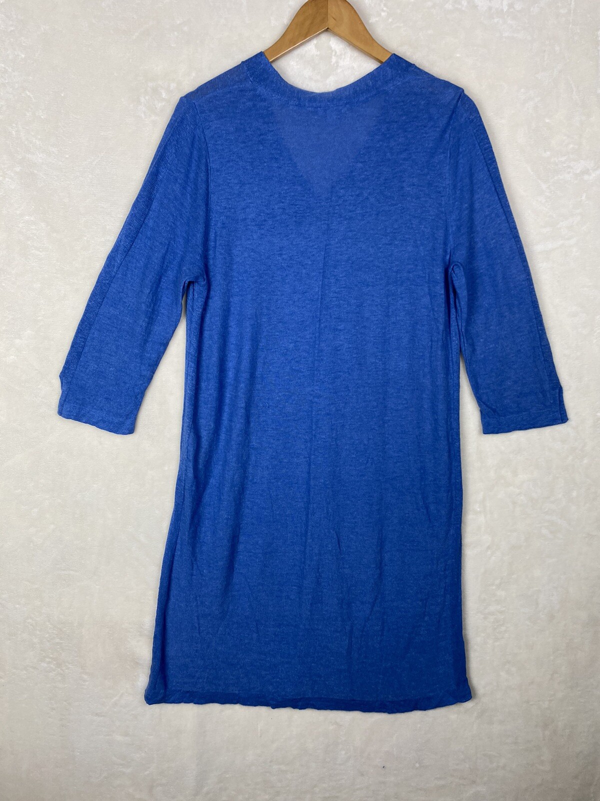 J. Jill Tunic Dress Womens Medium Linen Blend Minimalist Coastal Beachy Summer