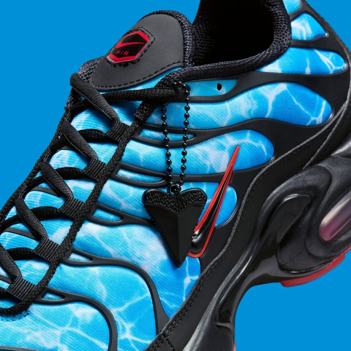 Nike Air Max Plus TN Tuned Shark Attack Baltic Blue Black HQ3824-001 sz 9 Men’s