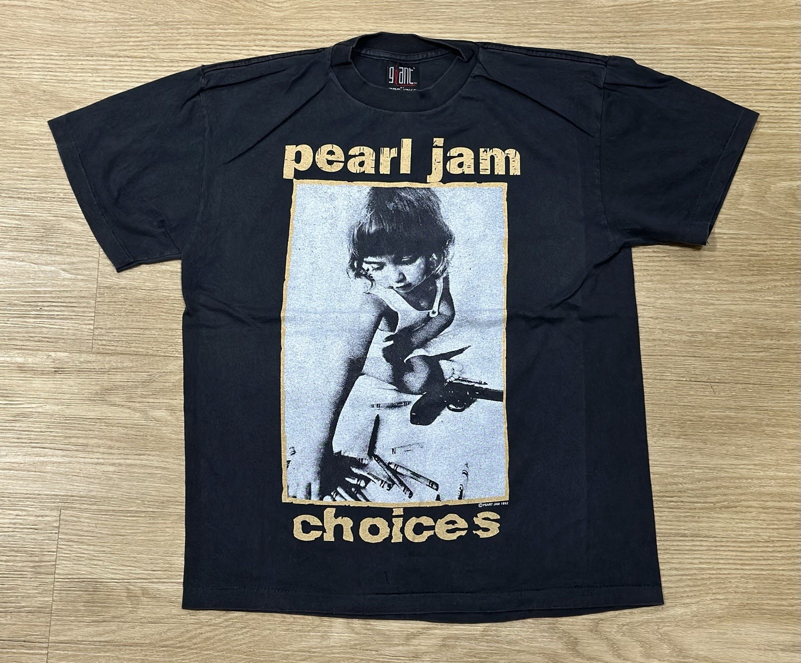 PEARL JAM vintage 1992 CHOICES t shirt9 9 OUT OF 10 KIDS PREFER CRAYONS