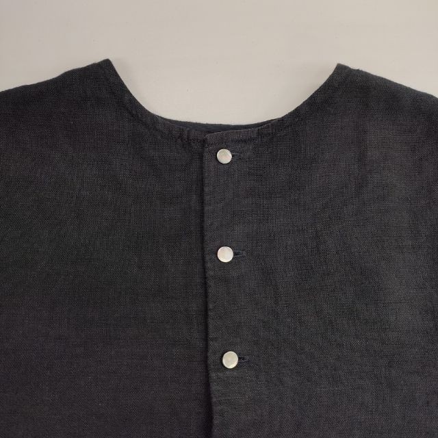 nest Robe Linen 01204-1595 Garment-dyed No color jacket black 6-0430M∞