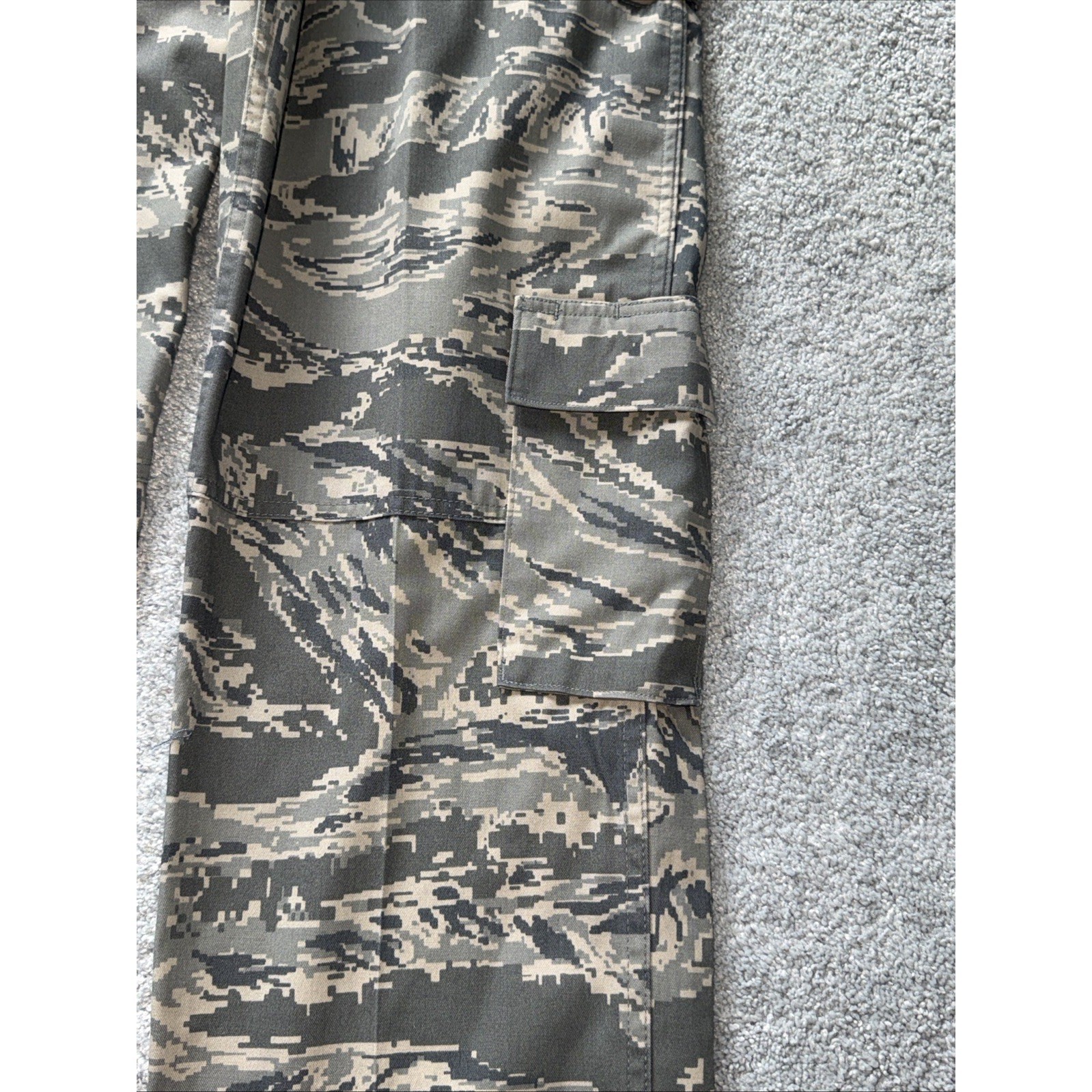 US Military Pants Men 34L Digital Tiger Stripe Camouflage Combat Vanguard 34×36