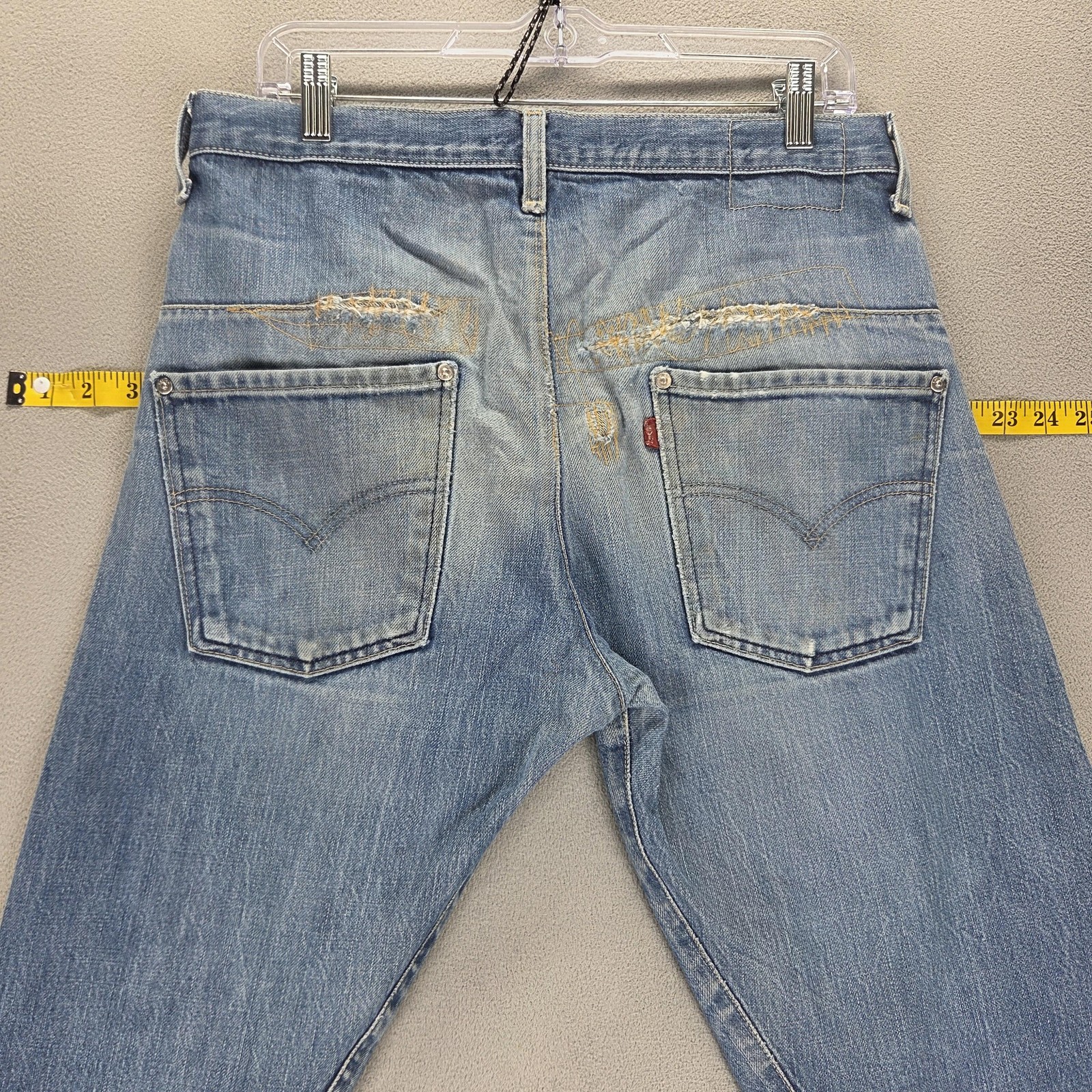 Vintage Levis Engineered Jeans Mens 32×32 Blue Twisted Button Fly Medium Wash