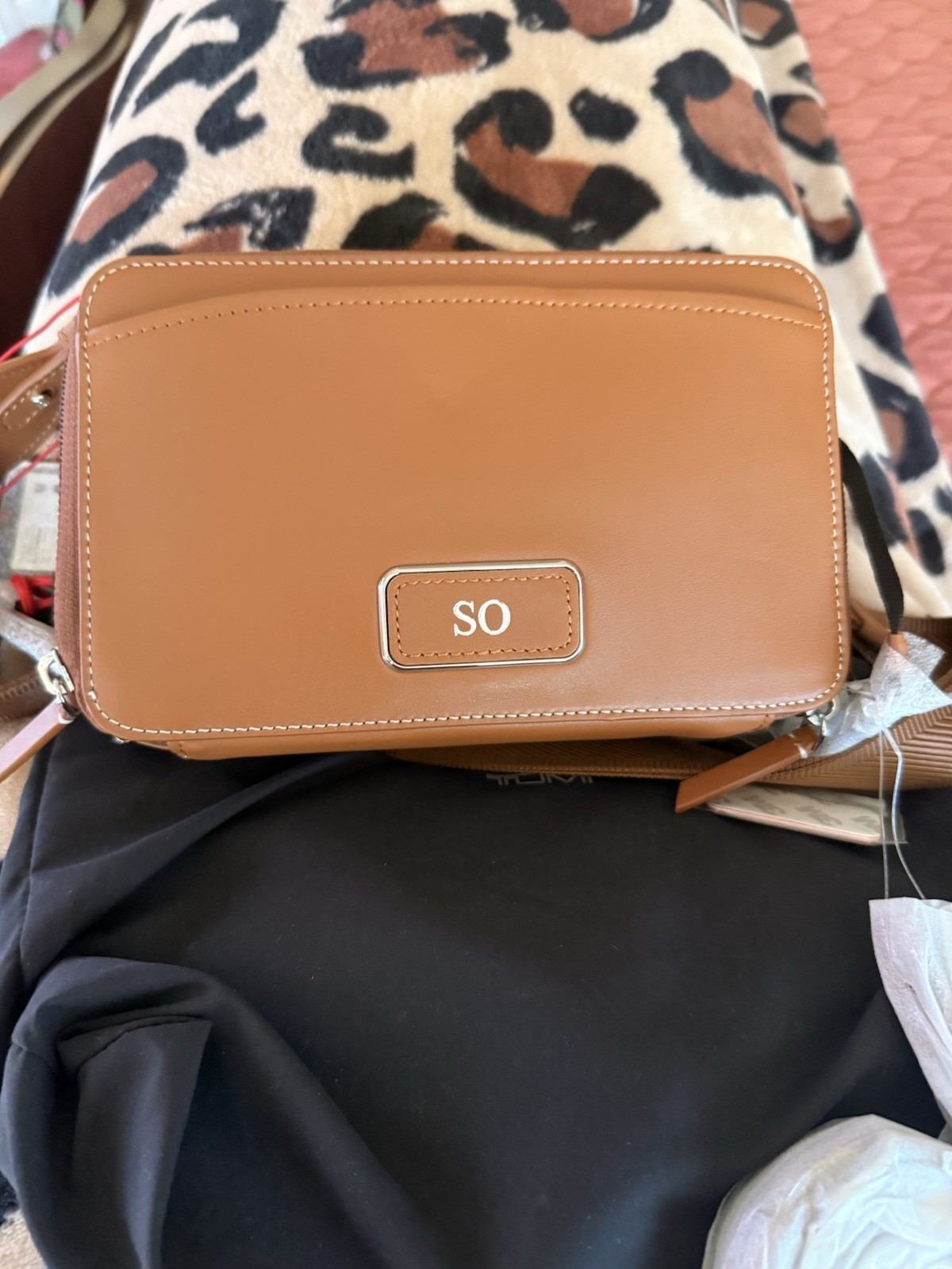 Brand New!Tumi Voyageur Leather Sienna Myla Crossbody Bag Retail $495.00