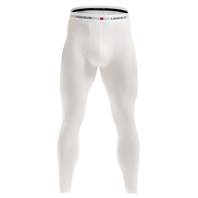 Thermal Underwear Men Thin Cotton Legging Tight Long Johns Compression Bottoms
