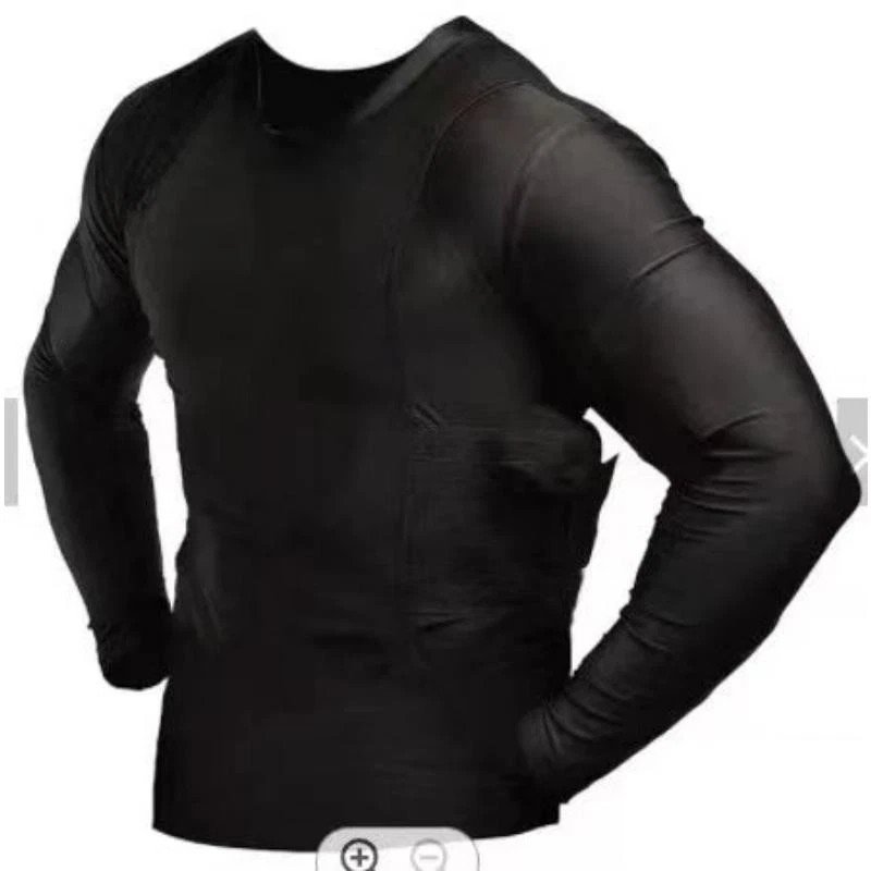 Concealment Clothes Mens Crew Neck Undercover- Concealed Holster Carry Tops