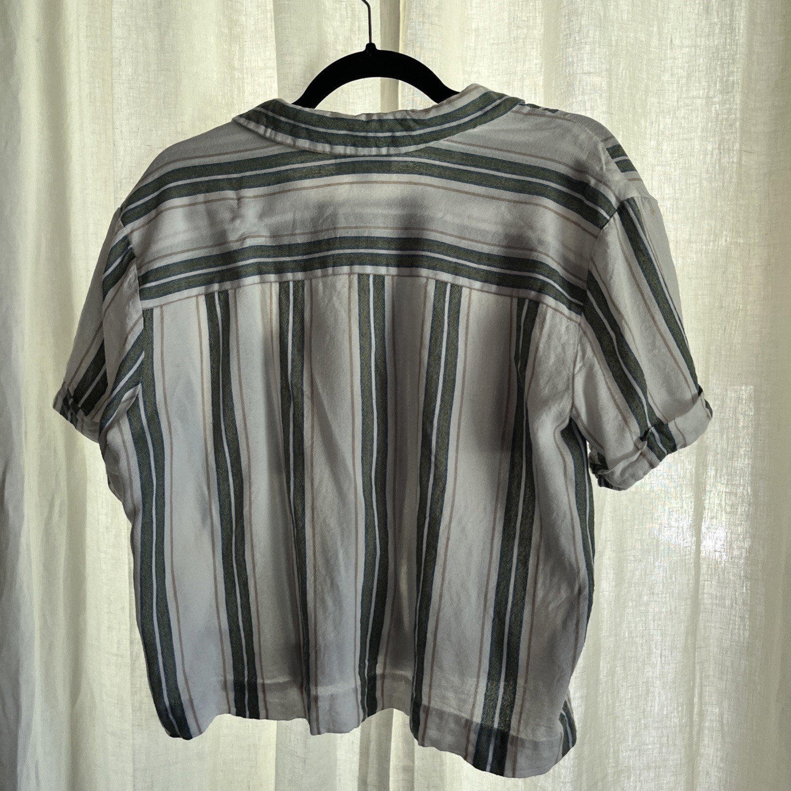 Alex And Jordan : Woman Button Down Short Sleeve ,Short Style LG