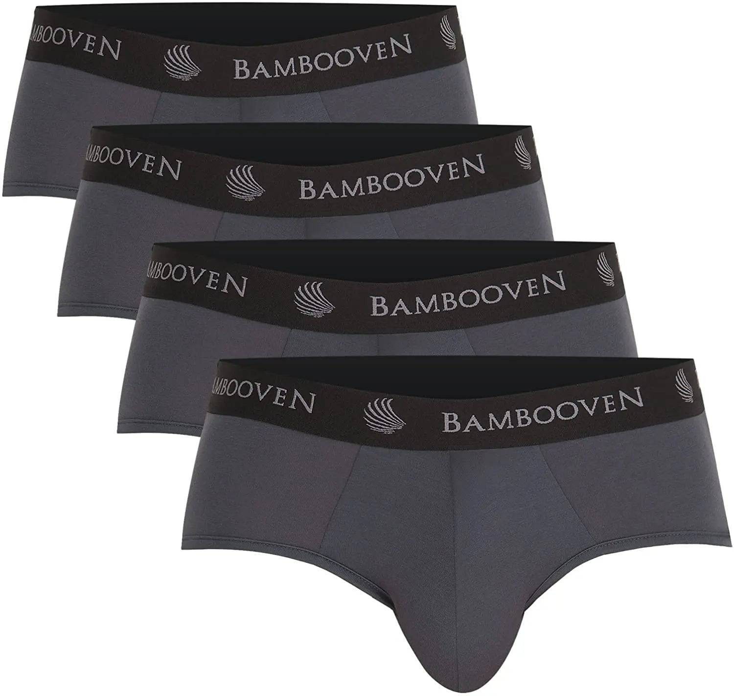 Men’s Bamboo Briefs with Pouch – 4-Pack Soft & Breathable Underwear