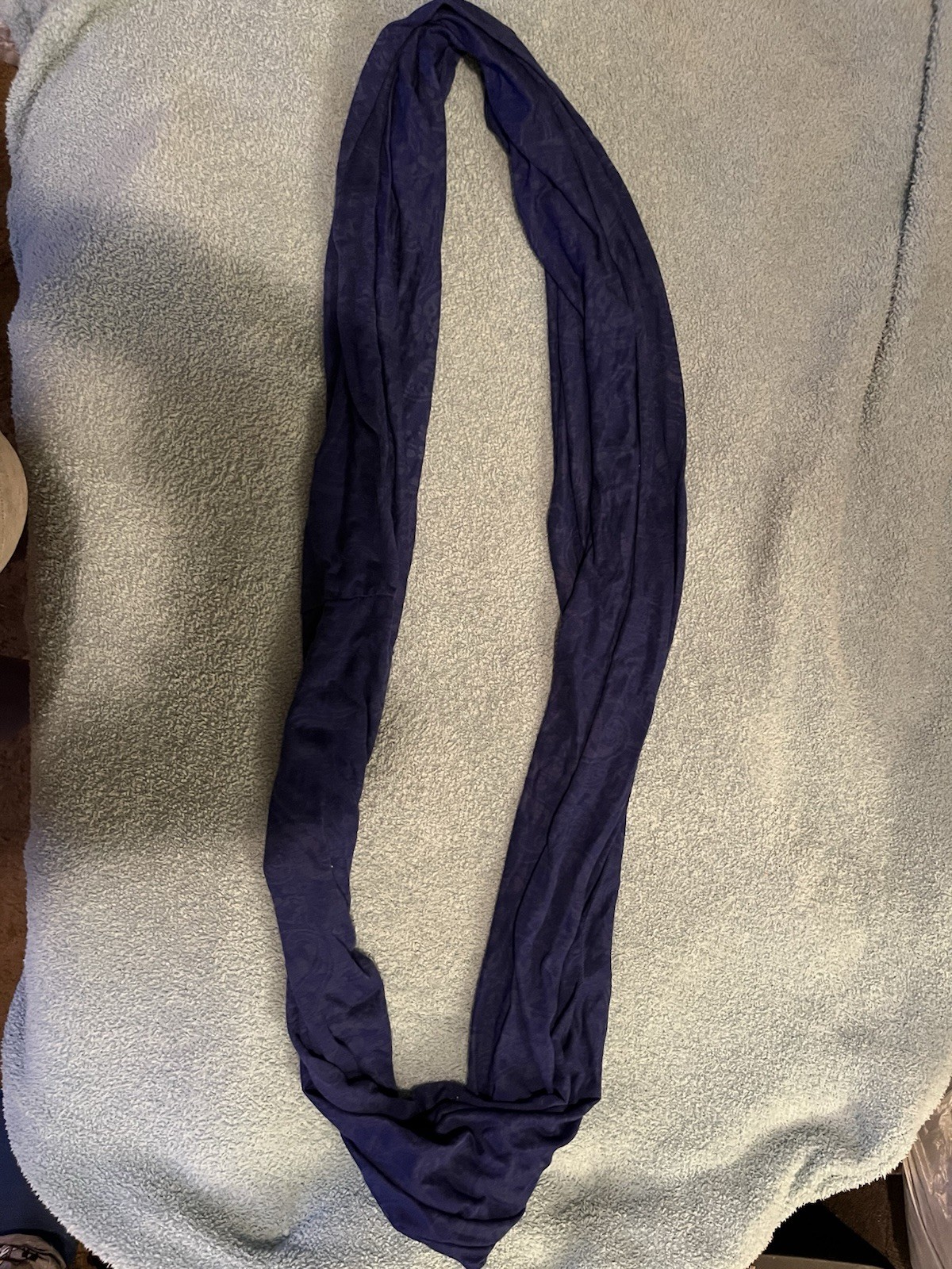 Cobalt Paisley Infinity Scarf Polyester Rayon Women’s Hand Wash Only