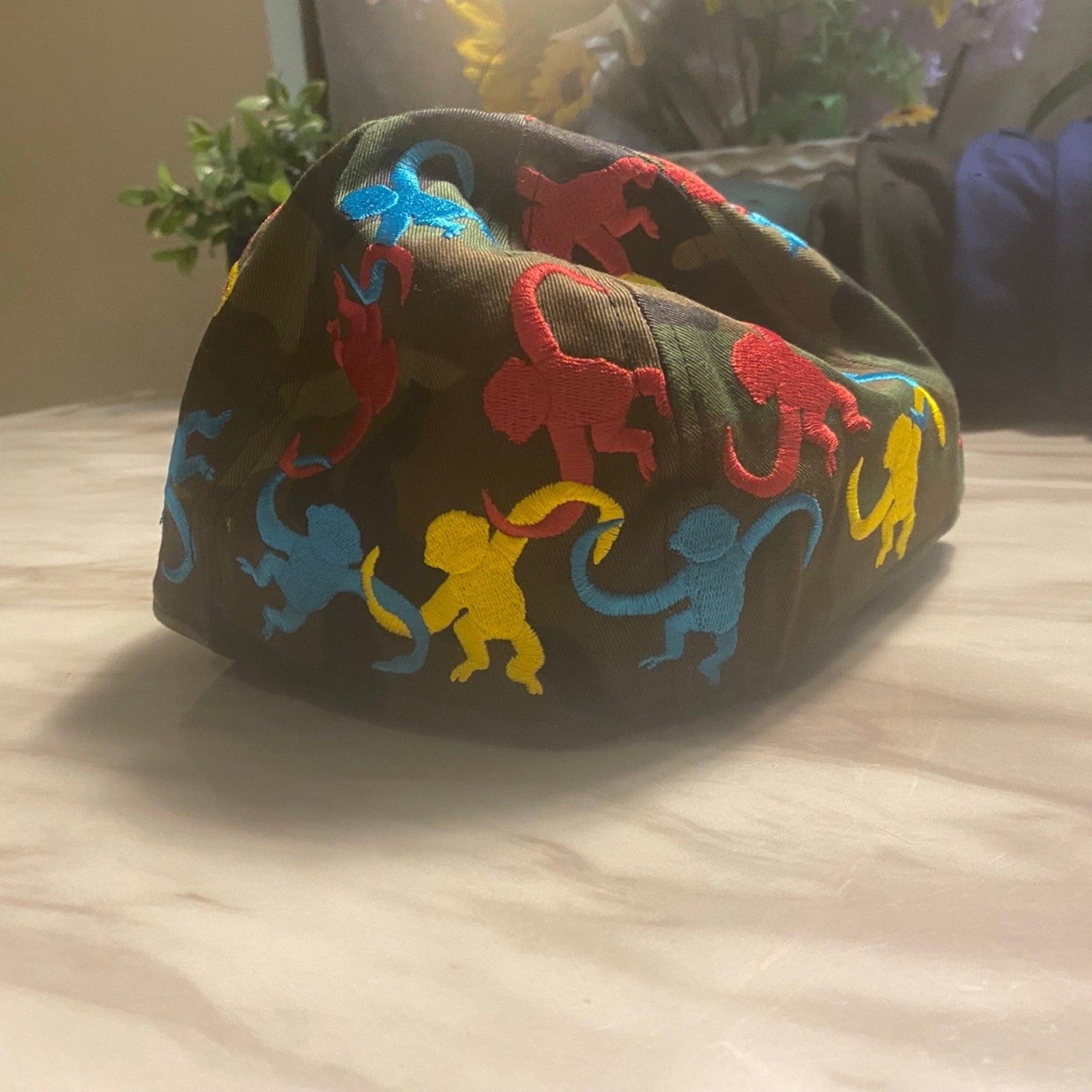 New Era Hat 7 5/8 Color Army & Colorful