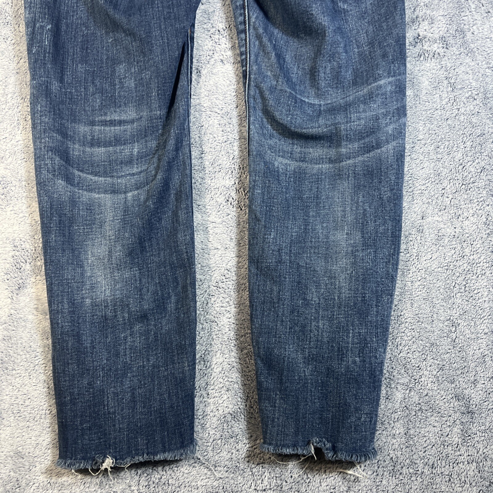 Buffalo David Bitton Hope Women’s Mid Rise Skinny Stretch Raw Hem Jeans Size 32