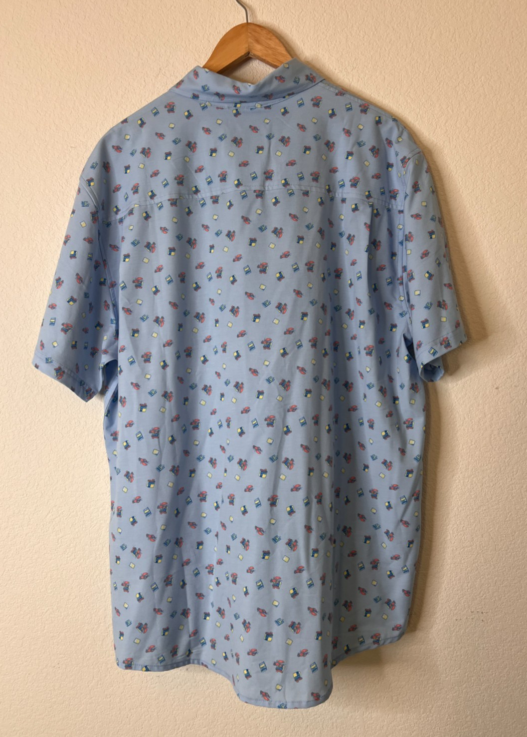 Huk Fishing Shirt UPF 30+ Button Down Short Sleeve Kona Print XL NWT