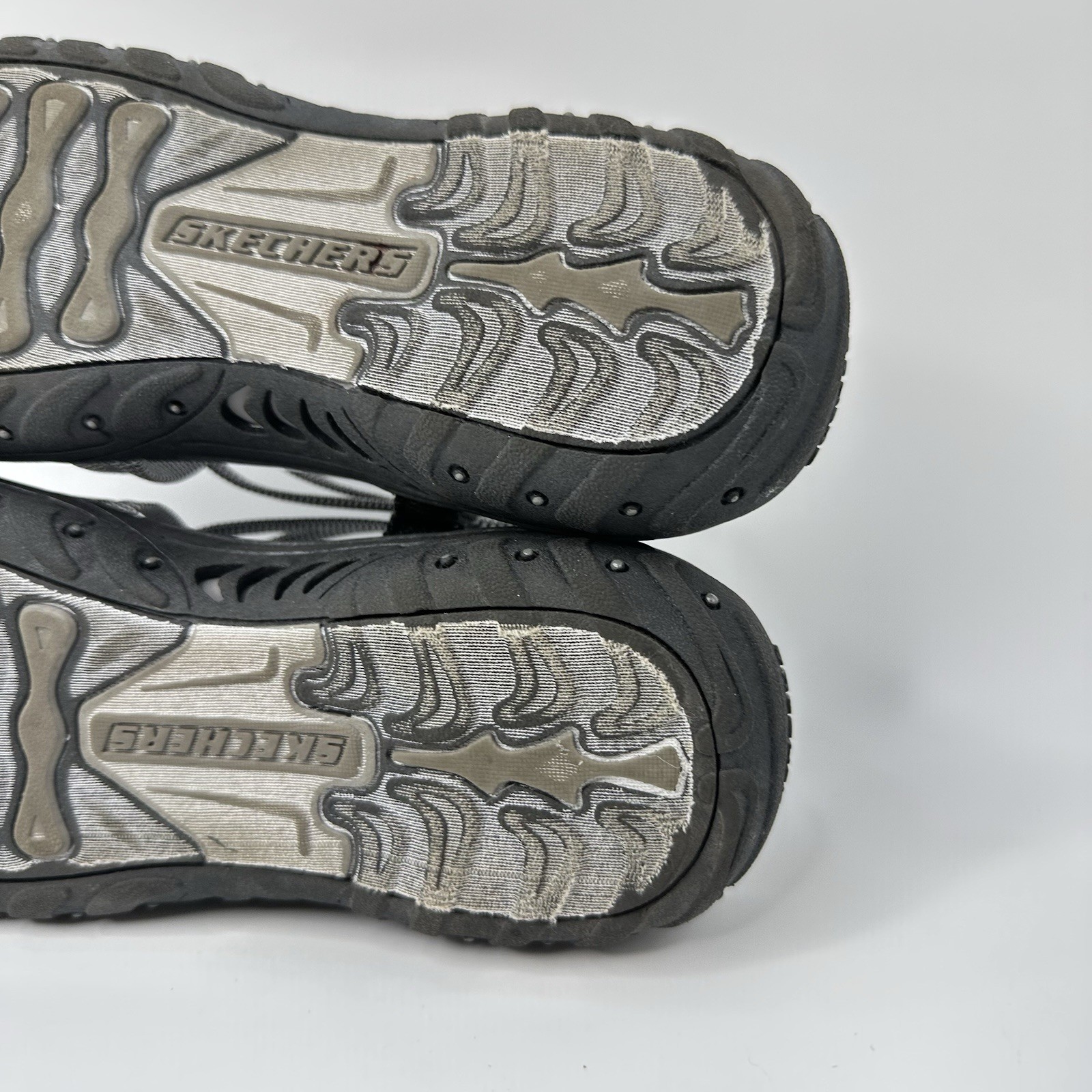 Skechers Reggae Irie Mon Black White Women’s Sandals Size 8