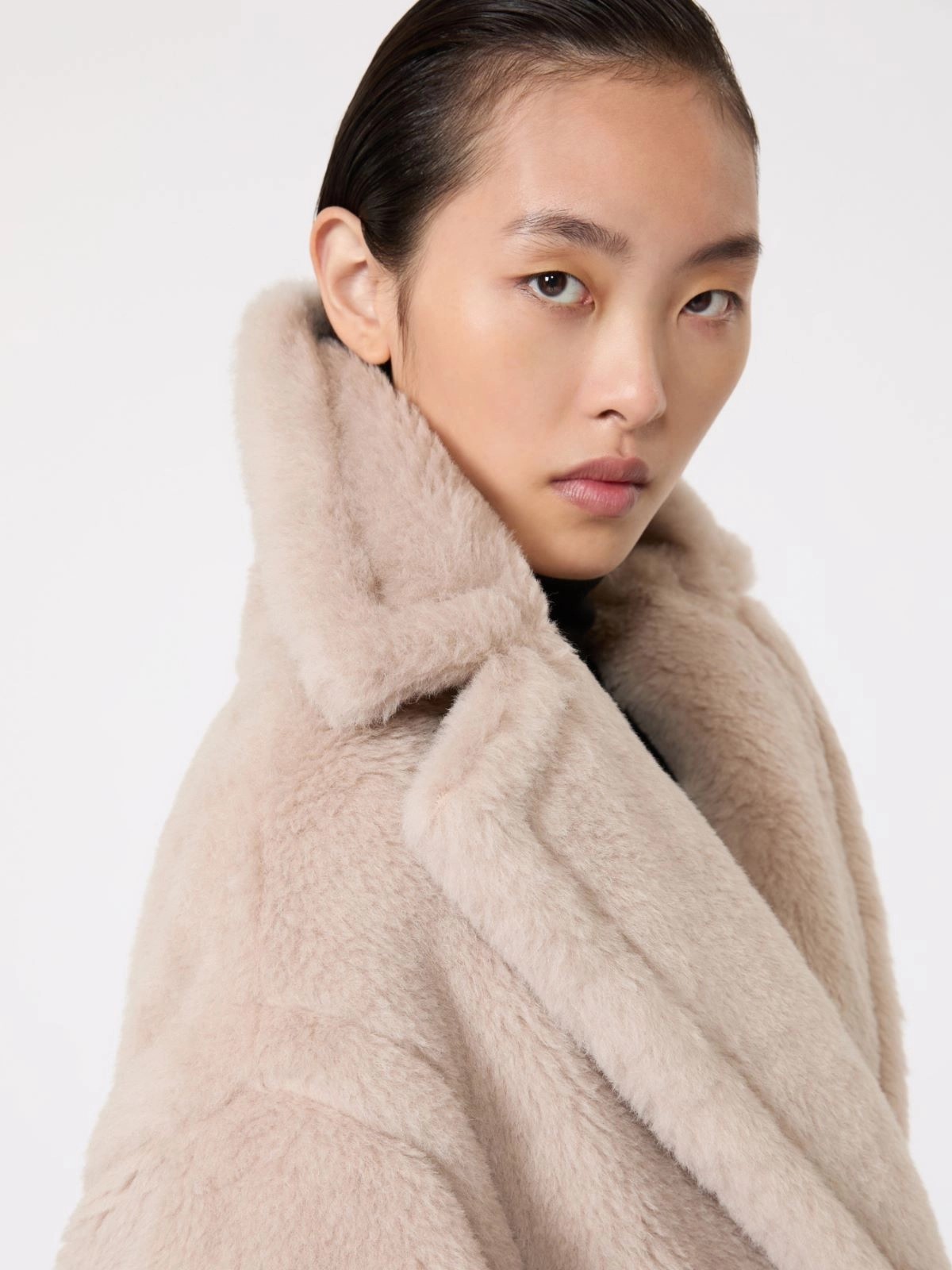 MAX MARA Teddy Bear Icon Coat, Sand, Size M BNWT