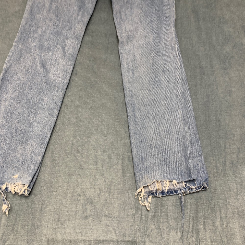 Ed Hardy Multi Tattoo Jeans Womens 26 Blue Denim Light Wash Mid Rise Pockets