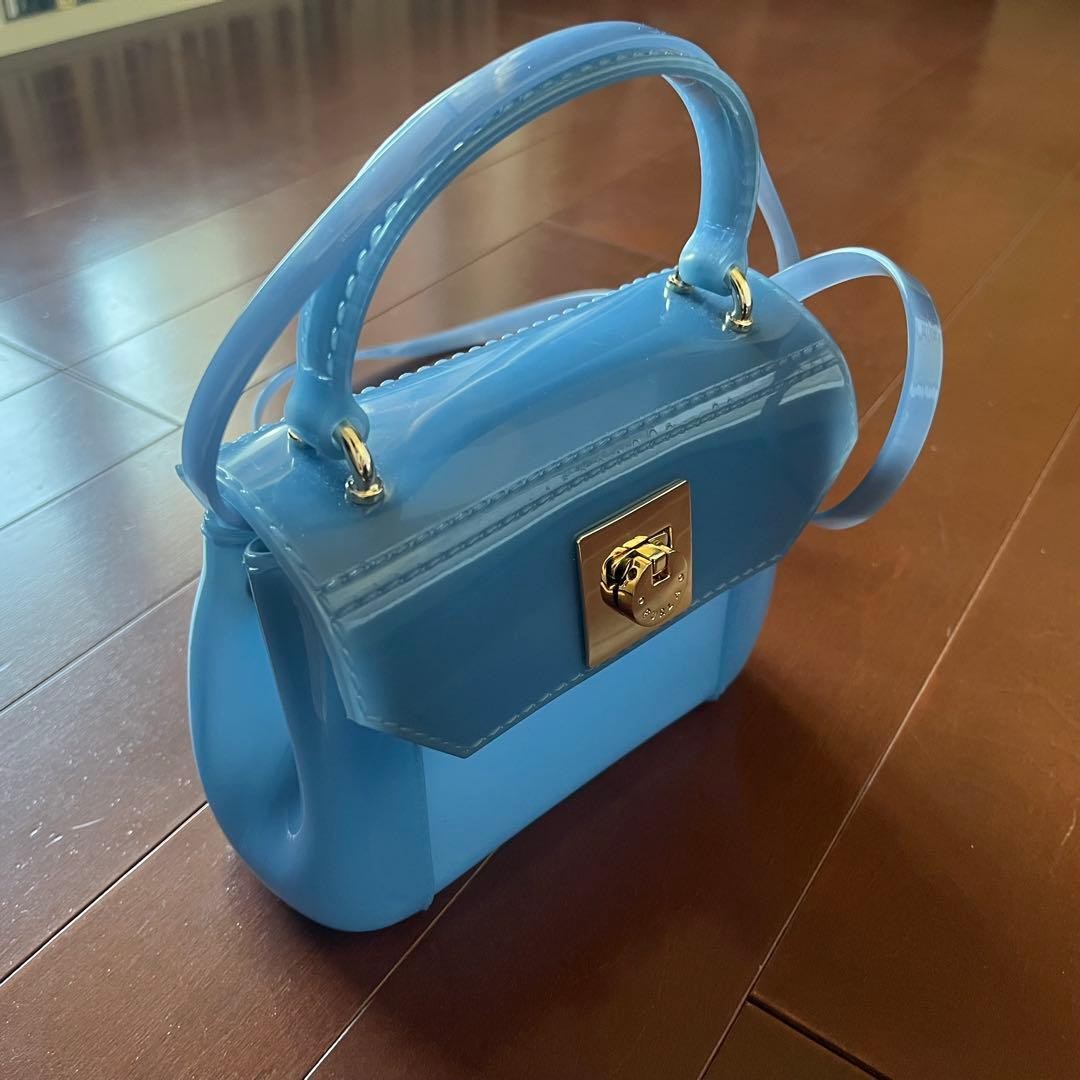 FURLA Candy Bag Mini 2Way Jelly PVC Crossbody Handbag Authentic item from Japan