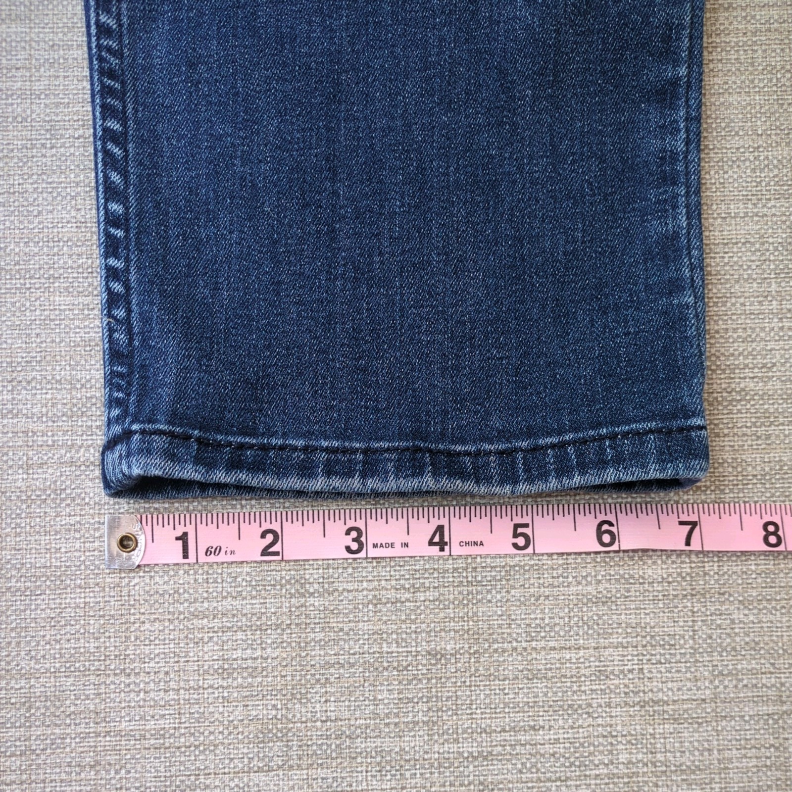 RARE Blank Red Tab Levis 502 Regular Taper Jeans Mens 32×28 R Dark Wash 2021