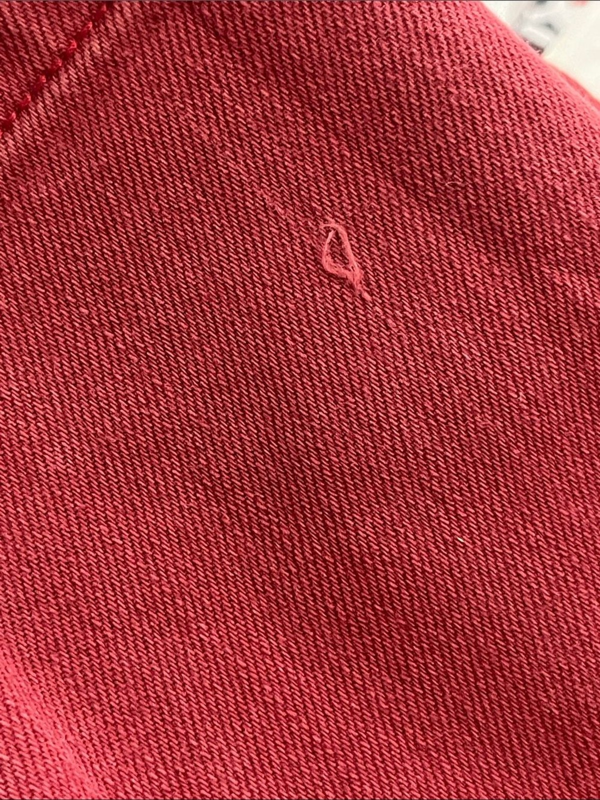 Mavi Pierre Straight Leg Jeans Red Garment Dyed Stretch Denim 34×32