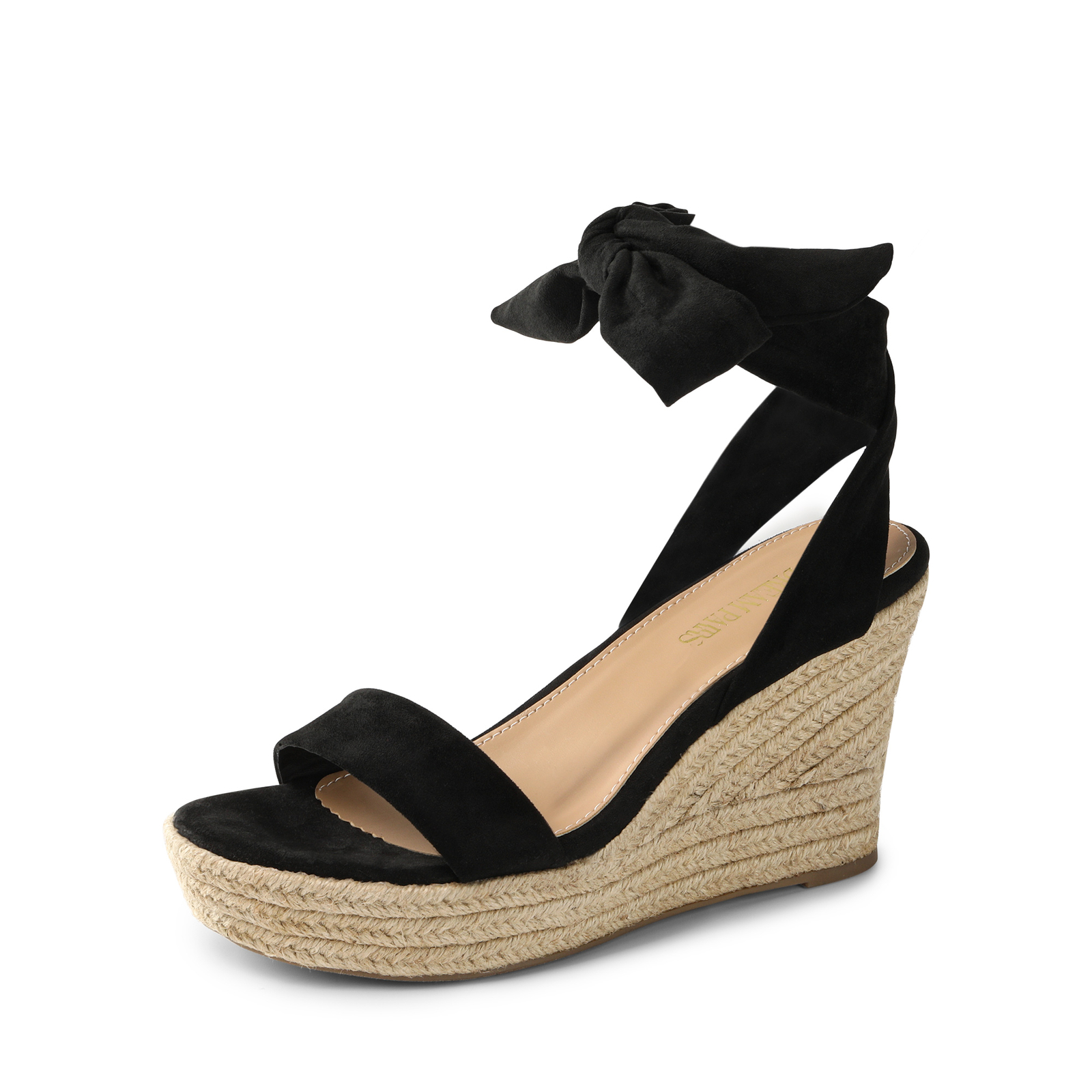 Women Platform Espadrilles Wedges Sandals Open Toe Lace Up Dress Shoes