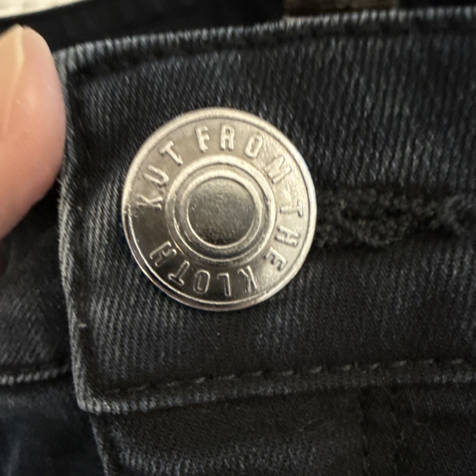 KUT from the Kloth Fab Ab High Rise Flare Jeans Black 12 KP1528MD9