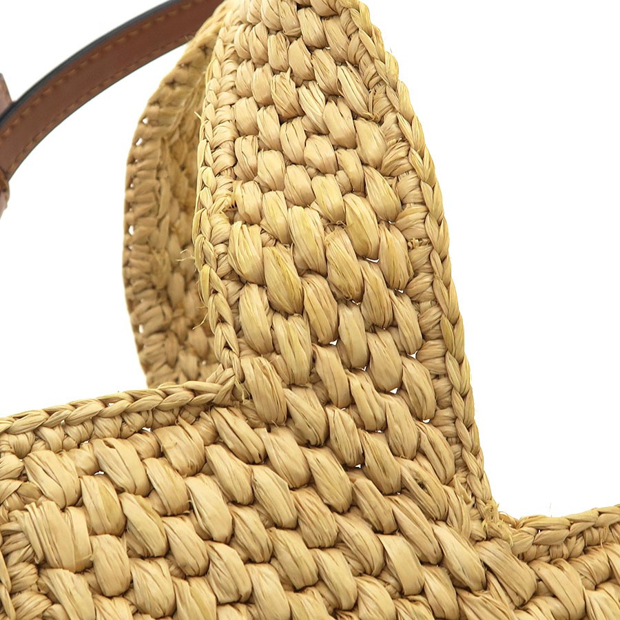 Loewe Loewe Font Tote Small (Raffia) A685B59X03 Beige Tote Bag #SAB16950