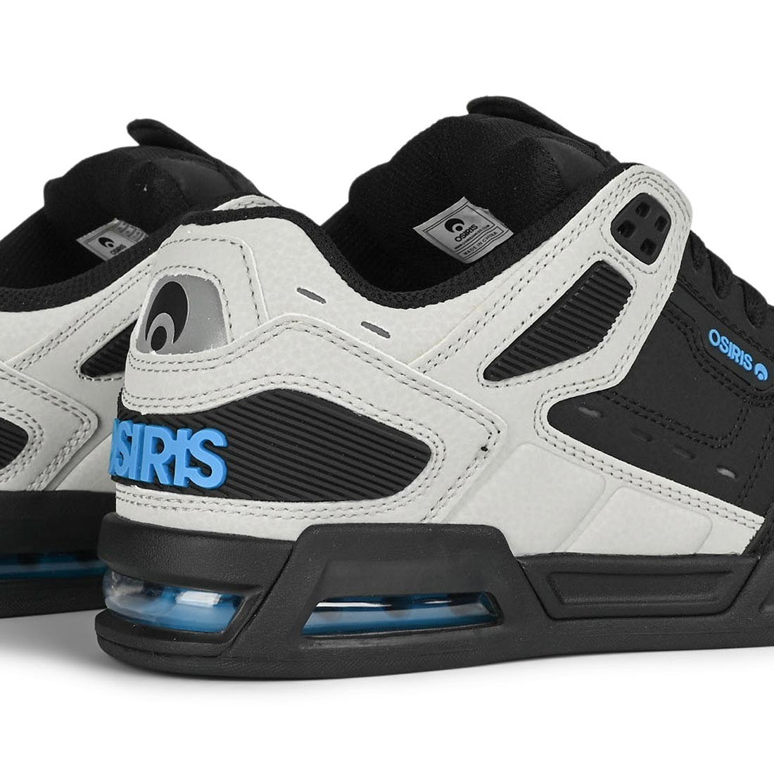 Osiris Peril Skate Shoes – Black/Grey/Cyan