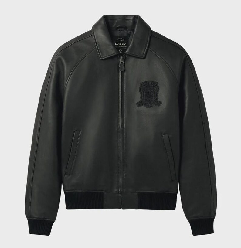 New Men Avirex Genuin Leather Bomber Jacket Iconic USA Design Personalized Gift