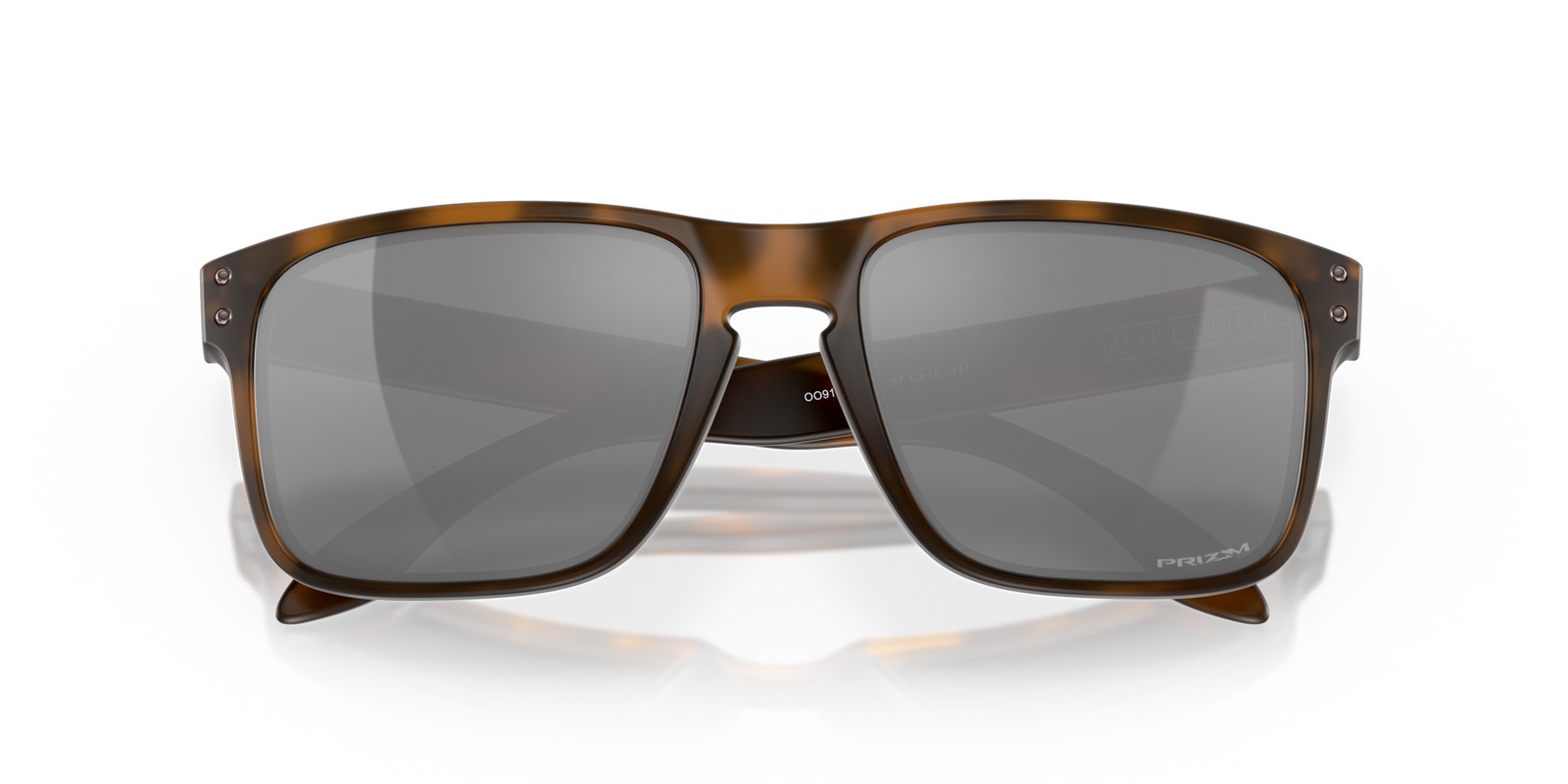 Oakley Holbrook Matte Brown Tortoise/Prizm Black 57 mm Sunglasses OO9102-F455