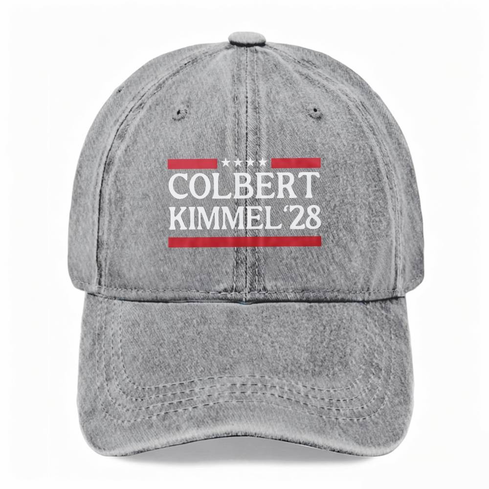 Unisex Colbert Kimmel ’28 Dad Hat Late Night Comedy Fans Washed Baseball Cap