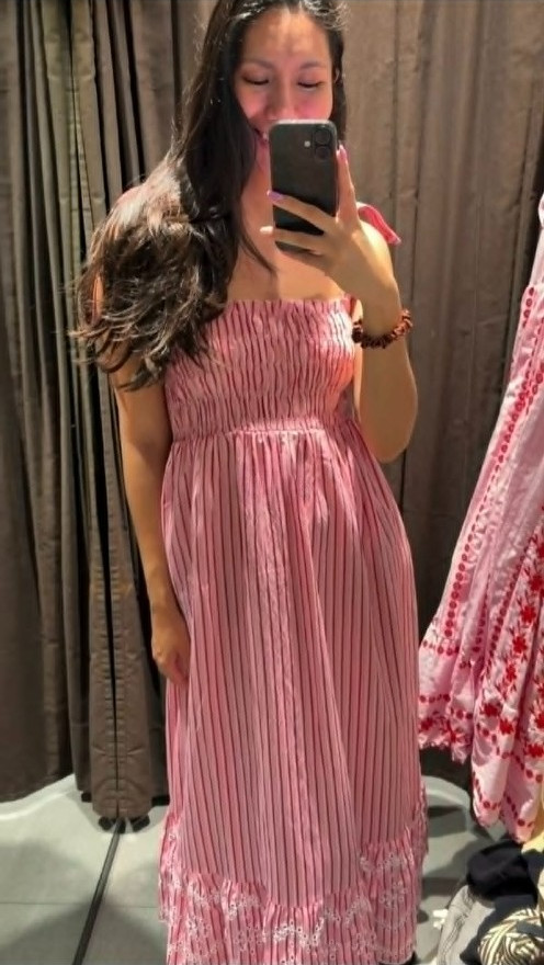 NEW WOMAN STRAPPY STRIPED TIED MIDI DRESS BOWS SR 2298 UNBRANDED