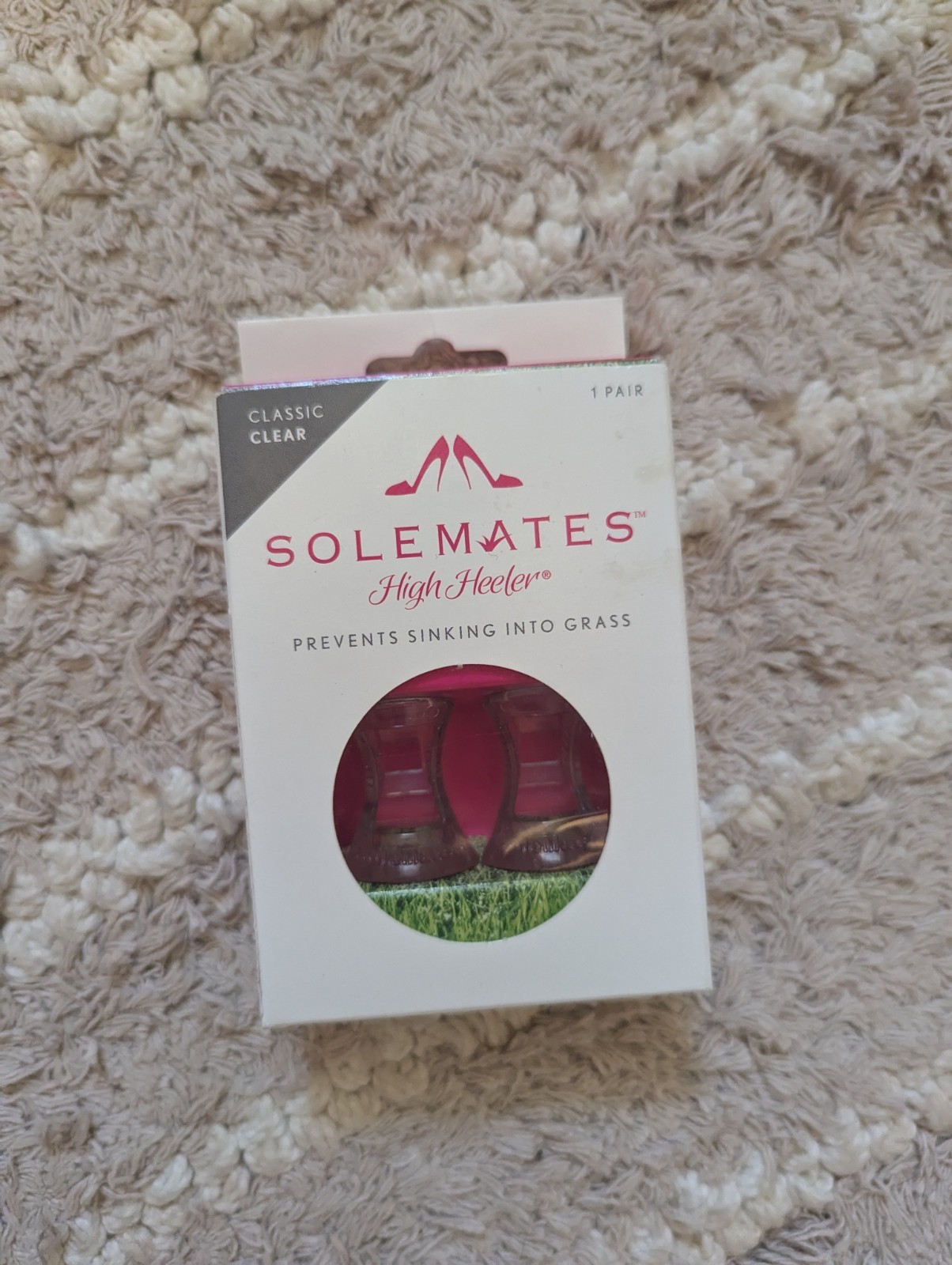 NIB Solemates High Heeler Classic Heel Protector – Clear – 1 Pair