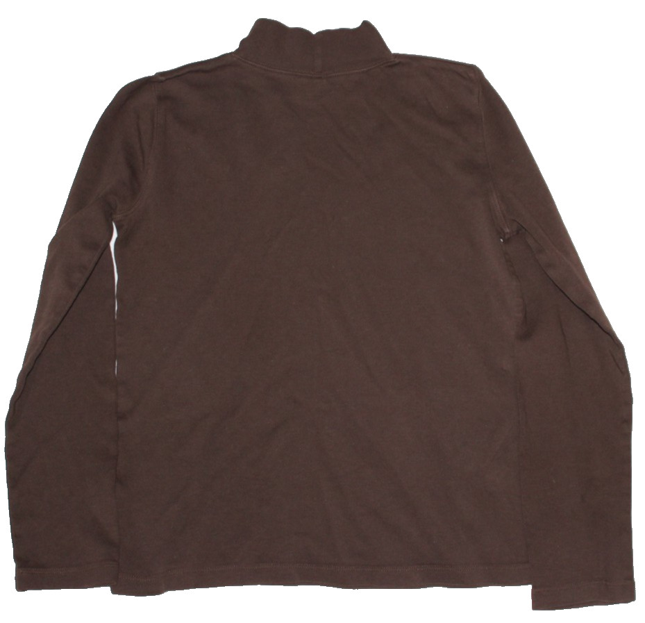 St John’s Classic Mock Top Women’s Size S Brown Long Sleeve Pullover Capsule