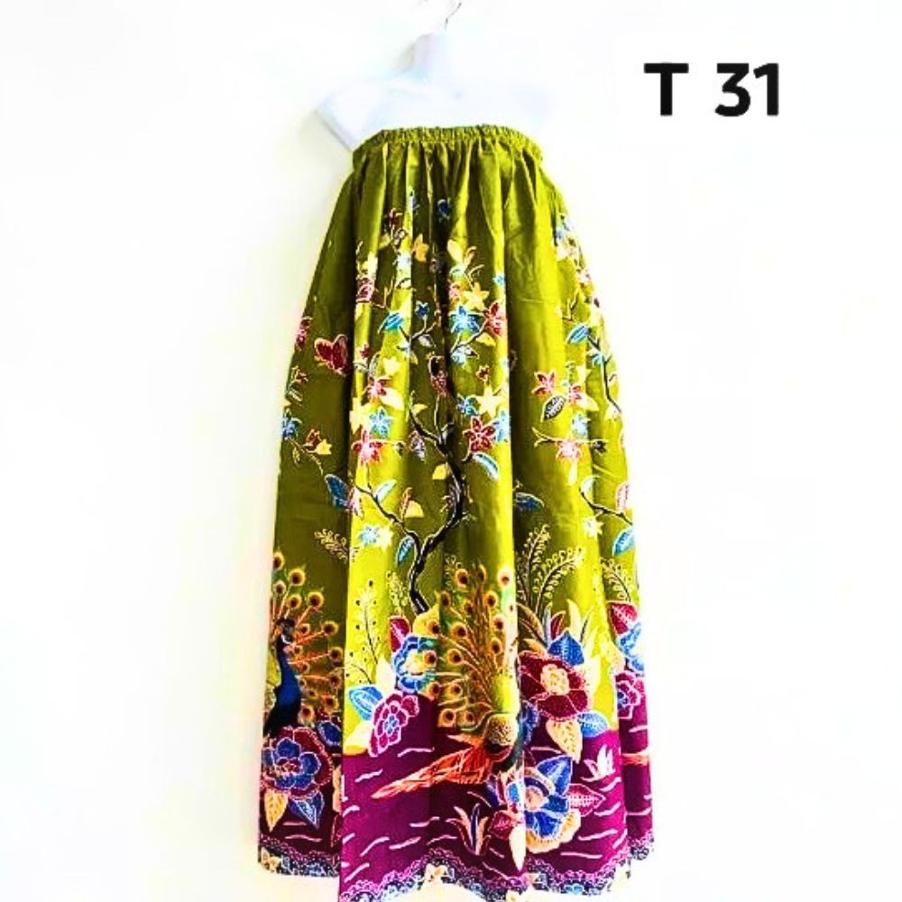 Thai Batik Sarong Long Skirt Shower Lady’s Wear Shower 2 Pcs./Set Stitched Women