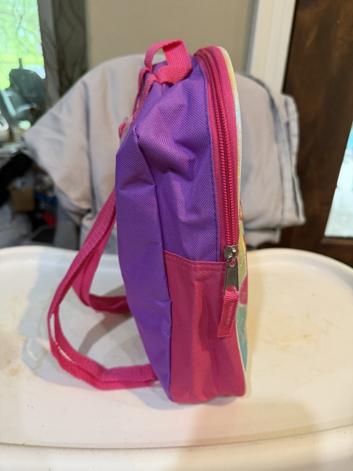 Trolls World Tour Poppy Girls Backpack Pink Embossed. BRAND NEW**