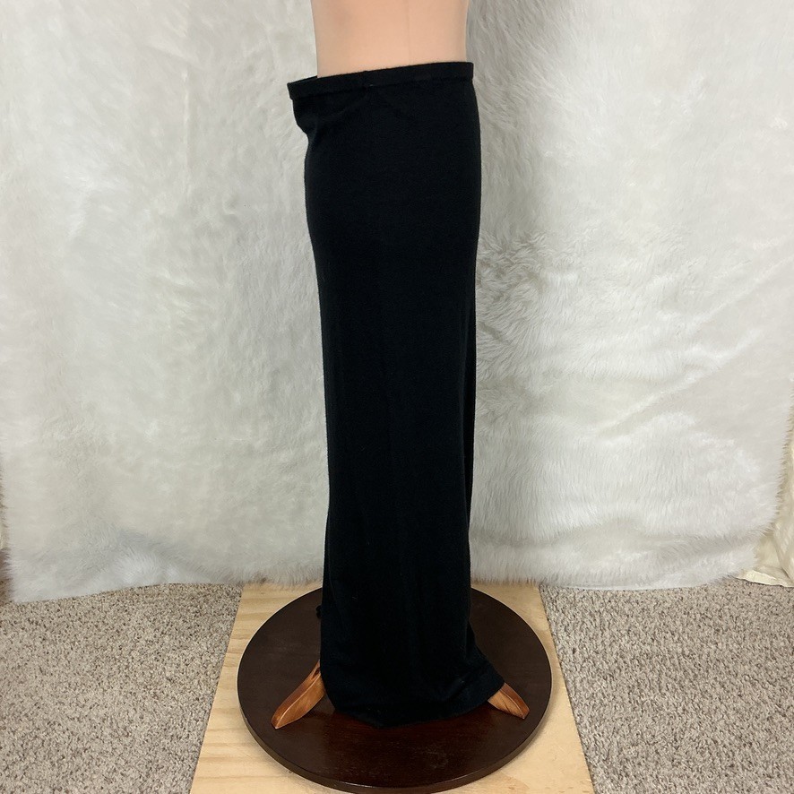 J. Crew 75 Spring Street Black Featherweight 100% Cashmere Column Skirt M